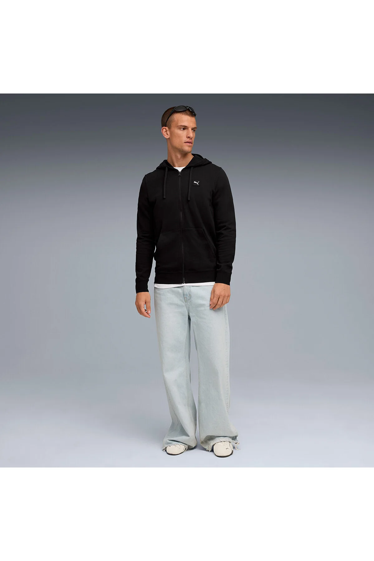 سویشرت مردانه مشکی مدل ESS ELEVATED FZ HOODIE پوما Puma