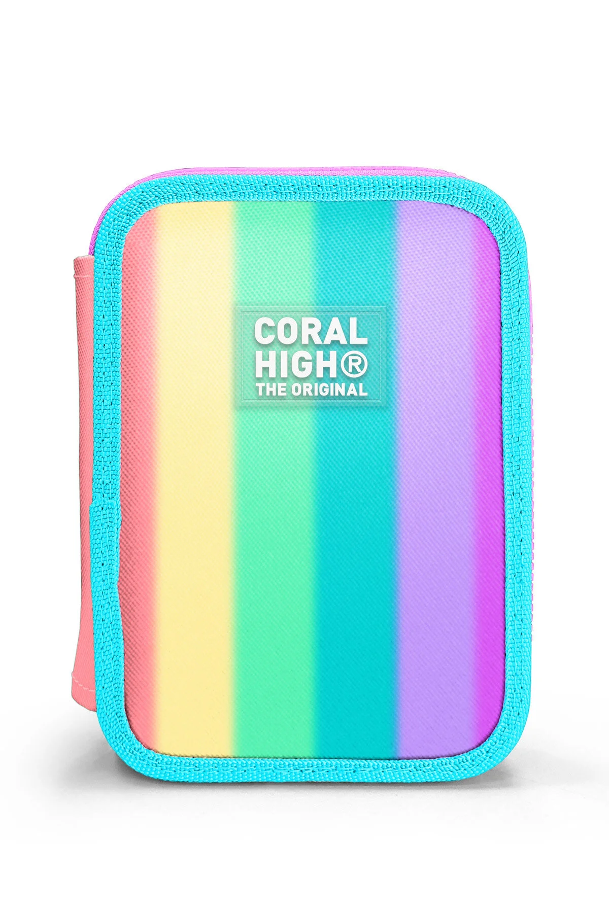 جامدادی کیف مدادی دوطبقه راه رنگارنگ 11130 Coral High