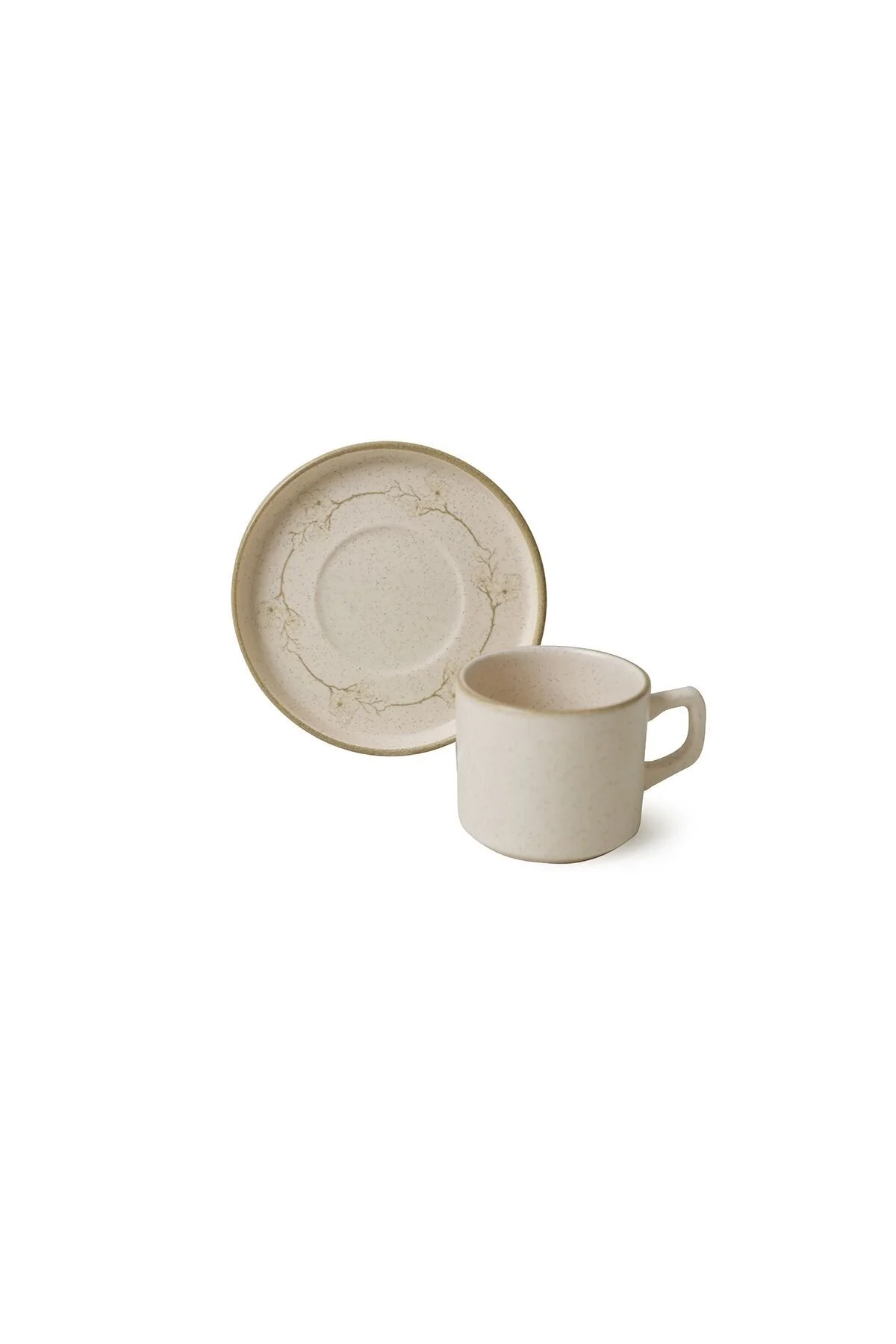 فنجان چای TAUPE BLOOM STACKABLE TEA مجموعه 12 قطعه 6 نفر 22520 28 Keramika