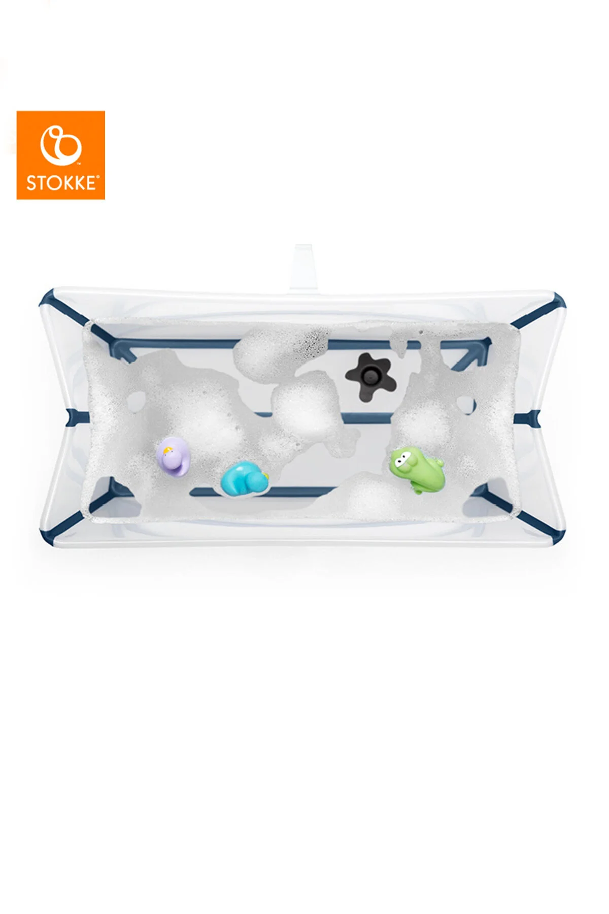 وان حمام نوزاد آبی TUB V2 شفاف اورجینال Stokke
