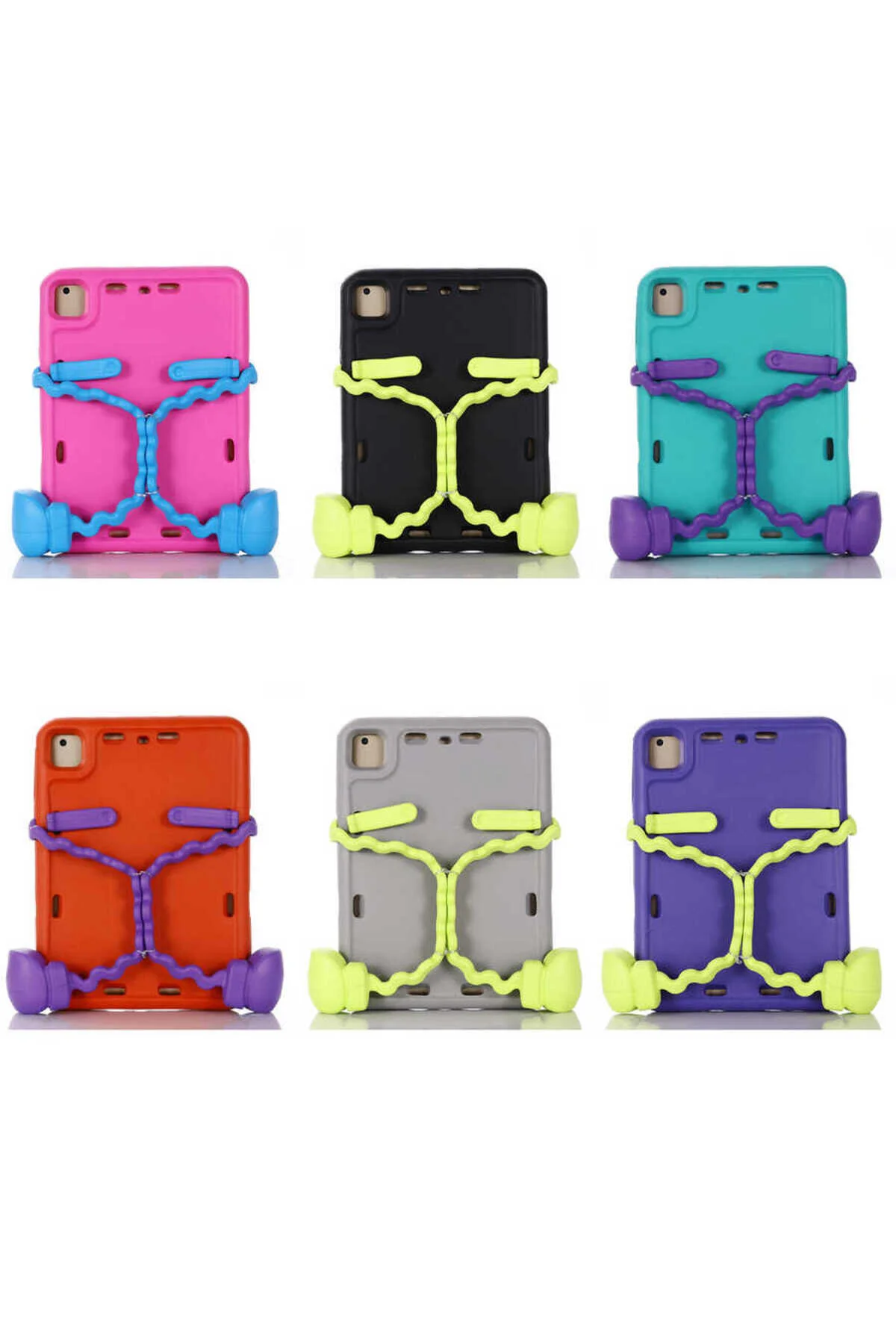 کاور تبلت IPAD 5 AIR EVA BOXER SILICONE PINK تیره Effox