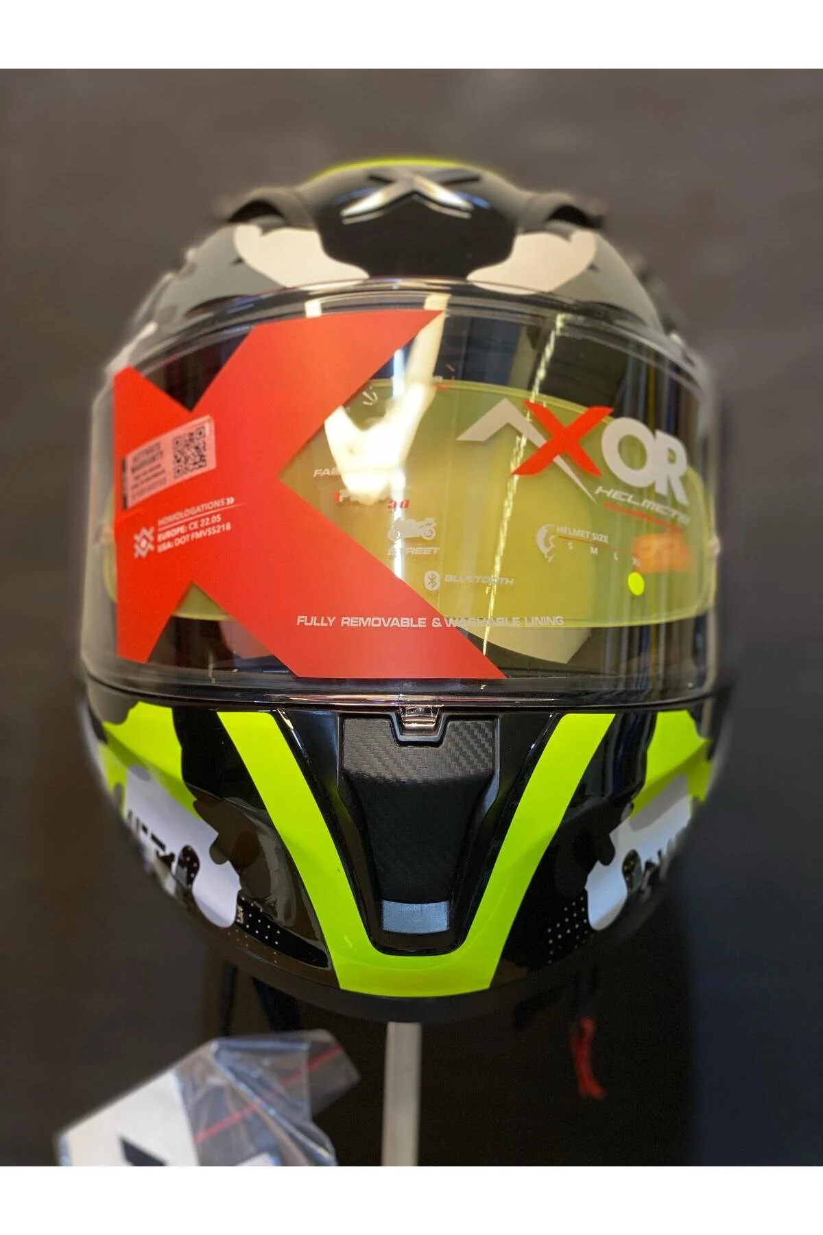 کلاه کاسکت موتورسیکلت AXOR STREET KNY FULLFACE ایمنی موتور سیکلت SUN VIZOR Motodede