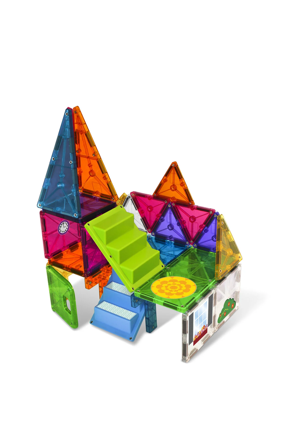 لگو و اسباب بازی های ساخت محور ست 28 تکه فرم خانه از ترکیه Magna Tiles