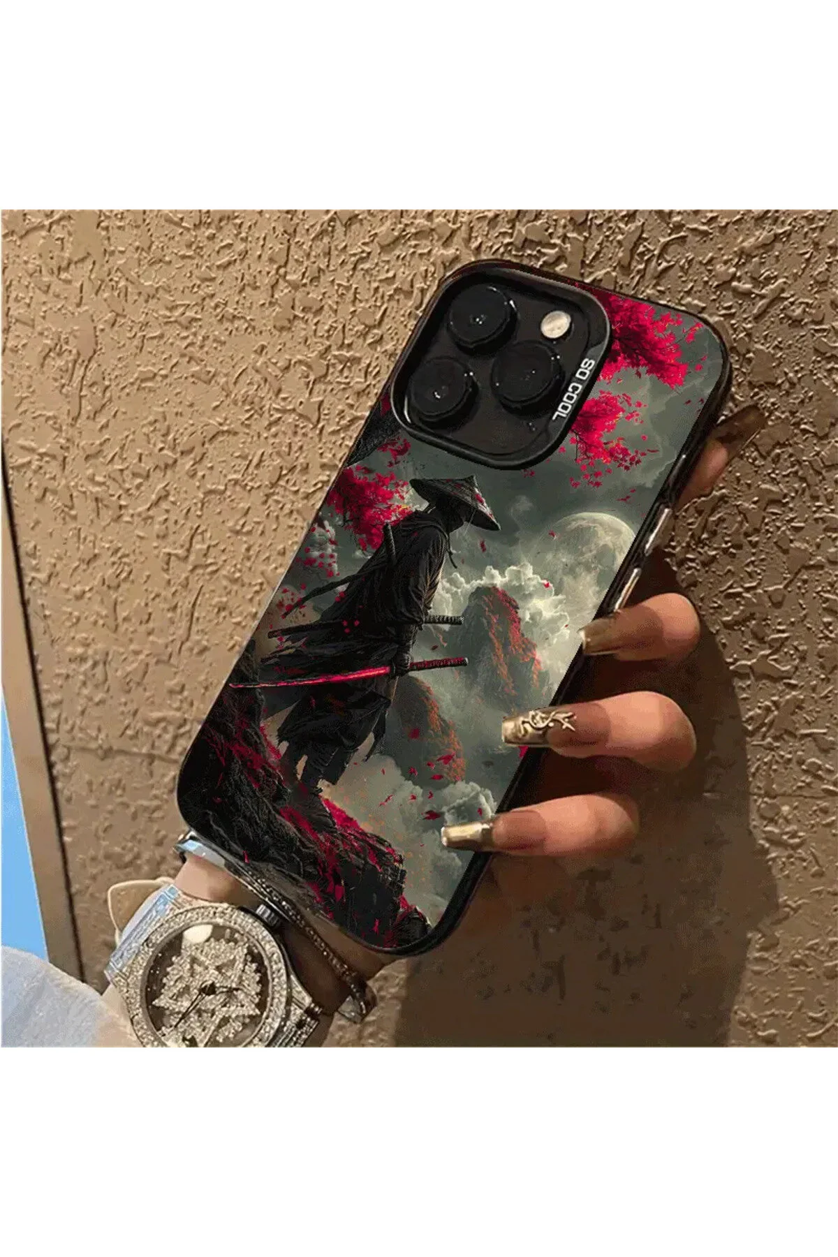 کاور و قاب SAMURAI HARD EDGES SOFT PHONE CASE سازگار با IPHONE 15 PRO MAX Caseji