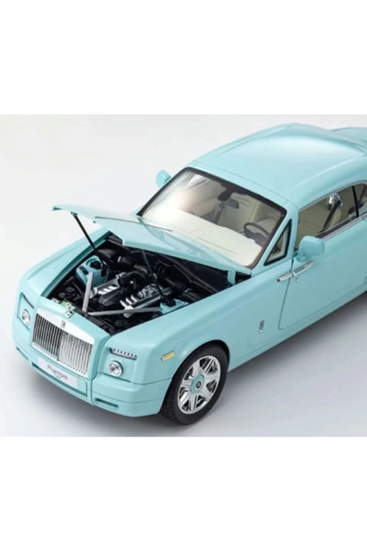 مدل خودرو 1:18 رولز رویس فانتوم کوپه KYO8862TB ماشین فیروزه ای دایکاست اورجینال Kyosho