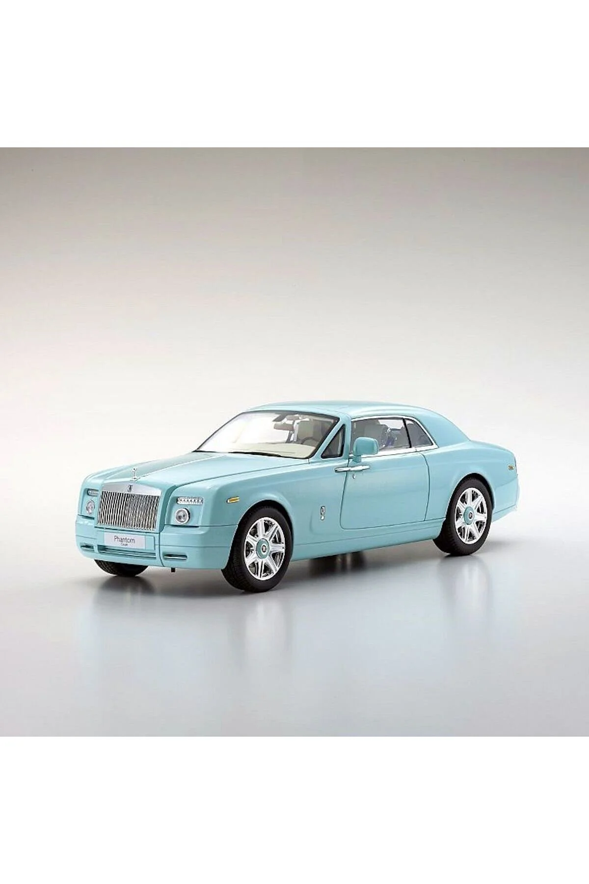مدل خودرو 1:18 رولز رویس فانتوم کوپه KYO8862TB ماشین فیروزه ای دایکاست اورجینال Kyosho