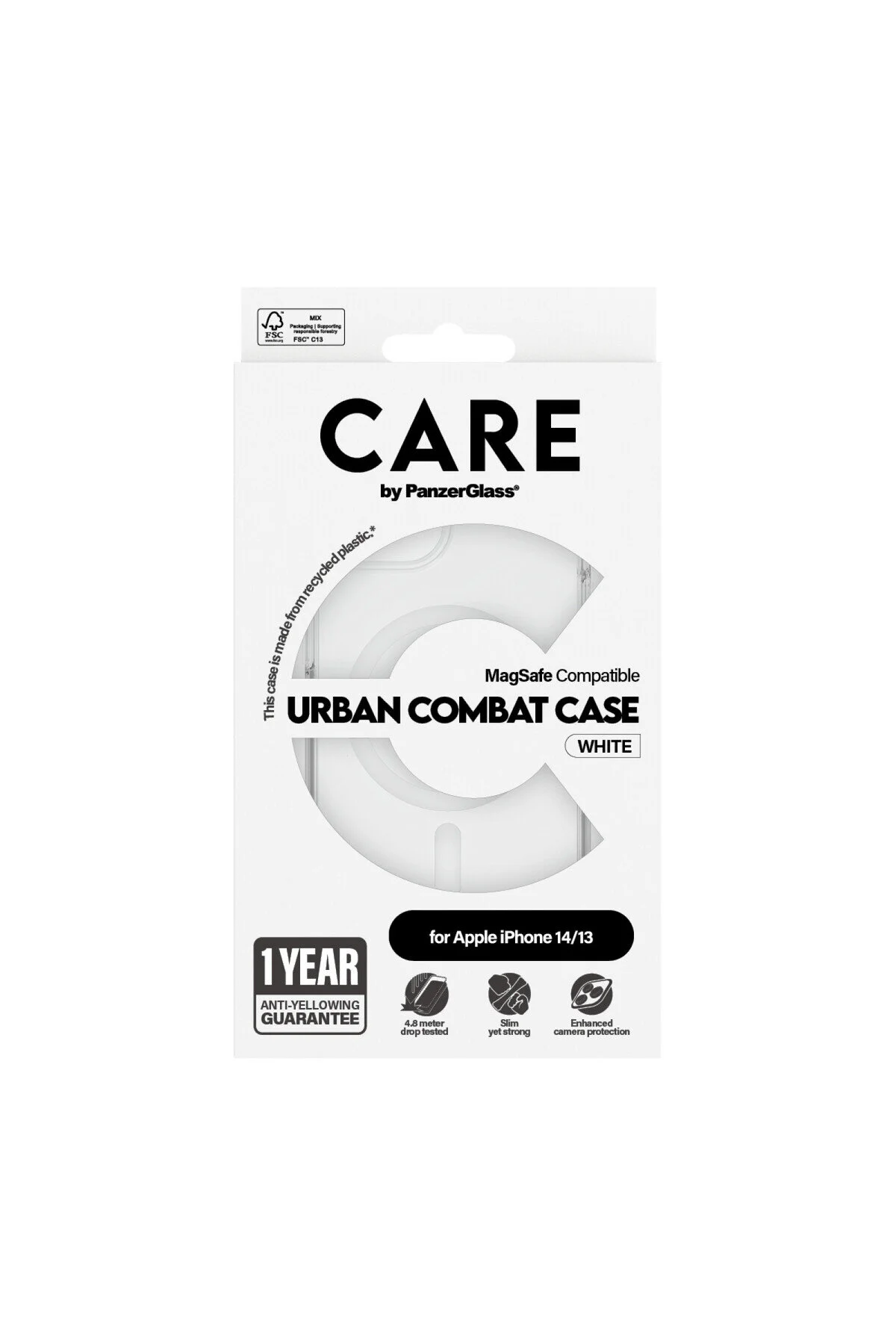 کاور و قاب BY PANZERGLASS® ADMIRAL SERIES URBAN COMBAT IPHONE 14 | 13 مورد سفید PanzerGlass