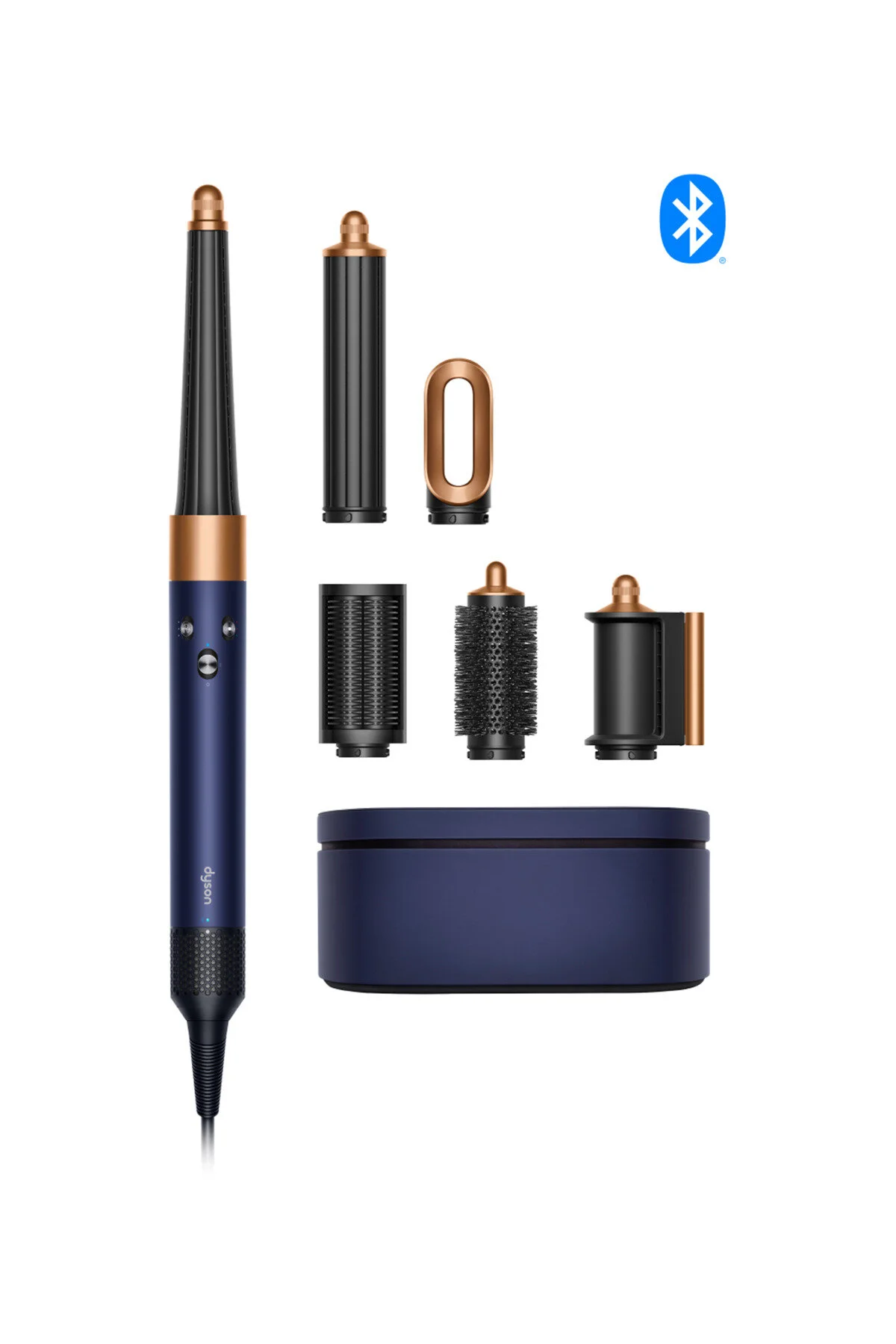 فر کننده مو AIRWRAP ̇.D. مجموعه و خشک کردن مس پروس آبی روشن DYSON