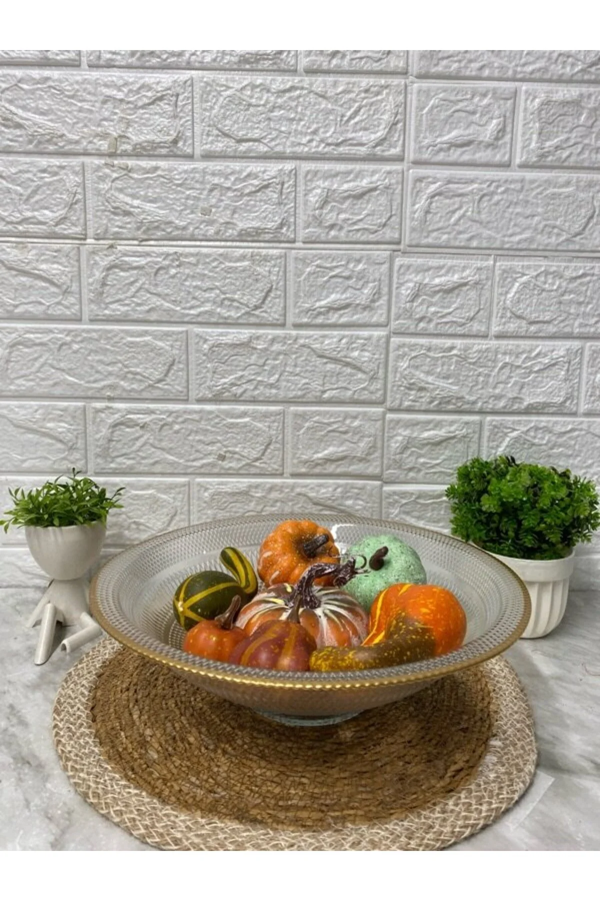 ظروف دکوری بشقاب و کاسه میوه خودت اورجینال LİLA HOME
