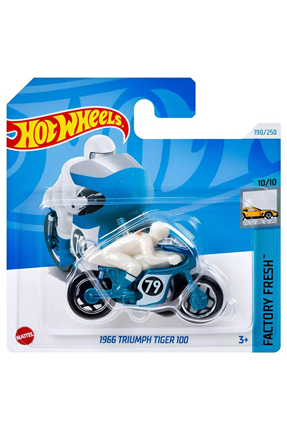 ماشین اسباب بازی 1966 TRI IMPH TIGER 100 HW مجموعه های اتومبیل 1:64 HOT WHEELS