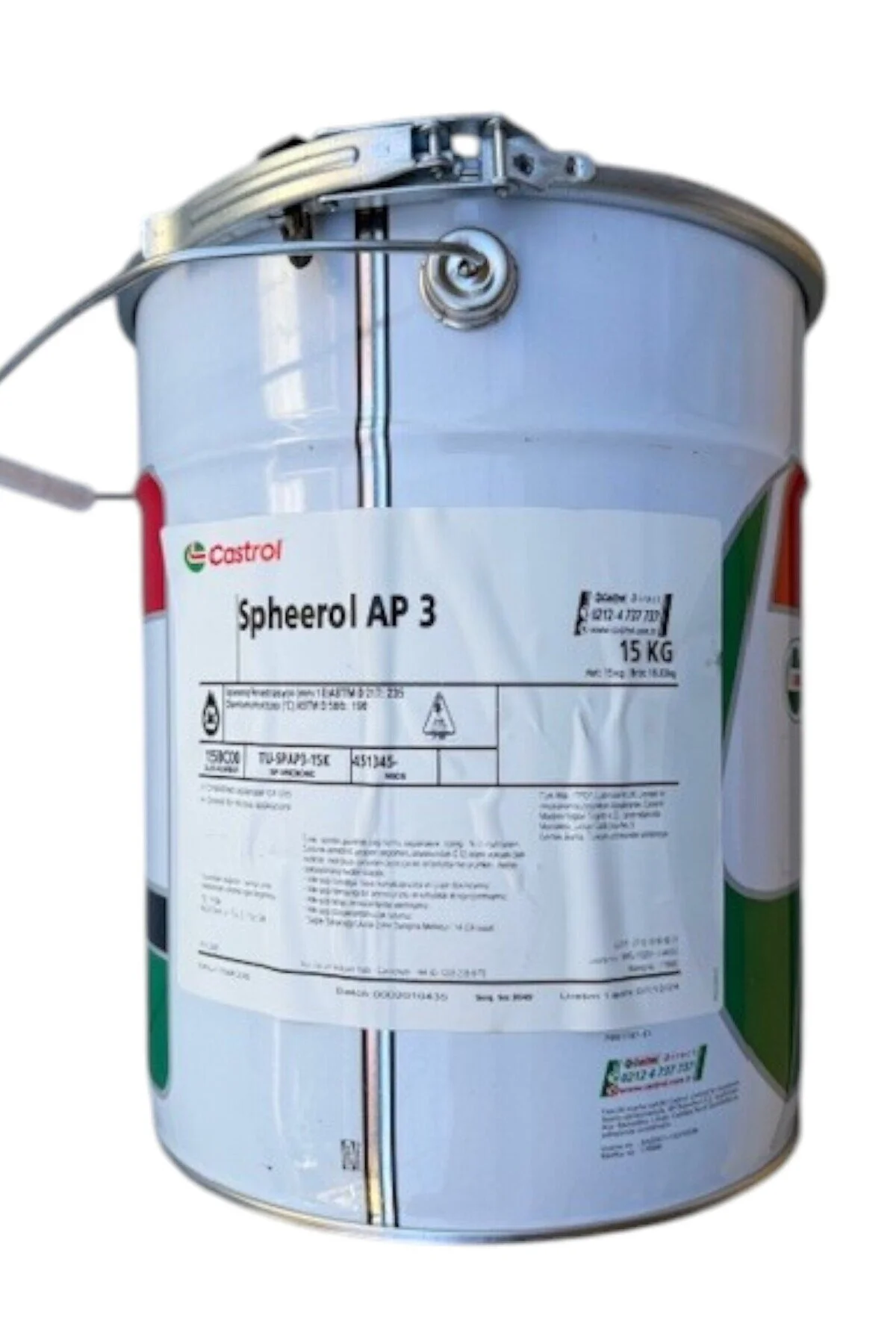 روغن و مکمل موتور SPHEEROL AP 3 GREASE 15 کیلوگرم Castrol
