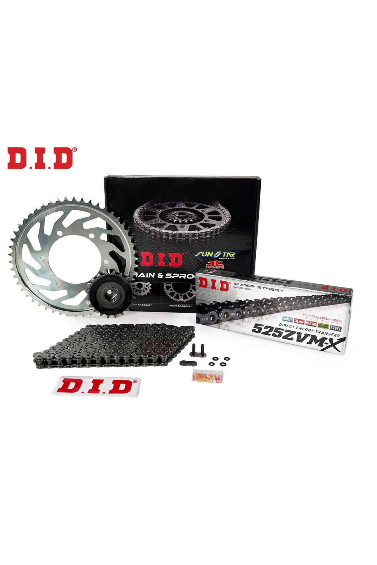 ست کلاچ موتورسیکلت CHAIN ​​SPEAR SET KTM ADVENTURE R 1190CC CHAIN: DID 525ZVM X STEEL 118 FRONT REAR SPEAR: JT 17T 42T 20 DID SET