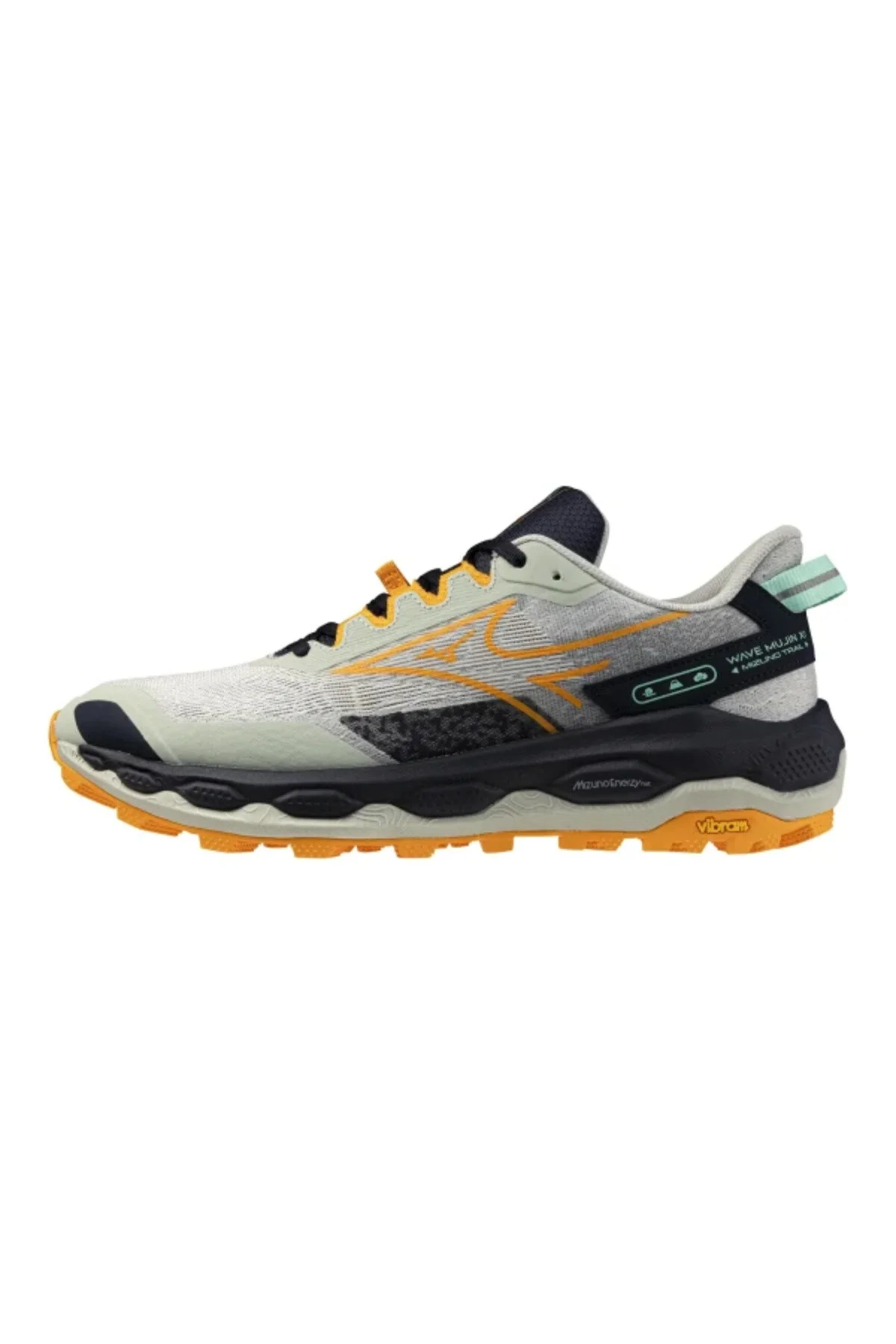 کفش های فضای باز WAVE MUJIN 11 در حال اجرا مردانه خاکستری سیاه Mizuno