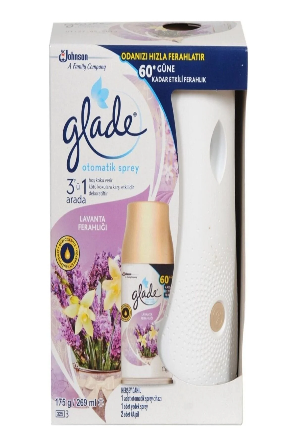 بوگیر و تصفیه کننده هوا سیستم اسپری اتوماتیک جایگزینی عطر اتاق اسطوخودوس Glade