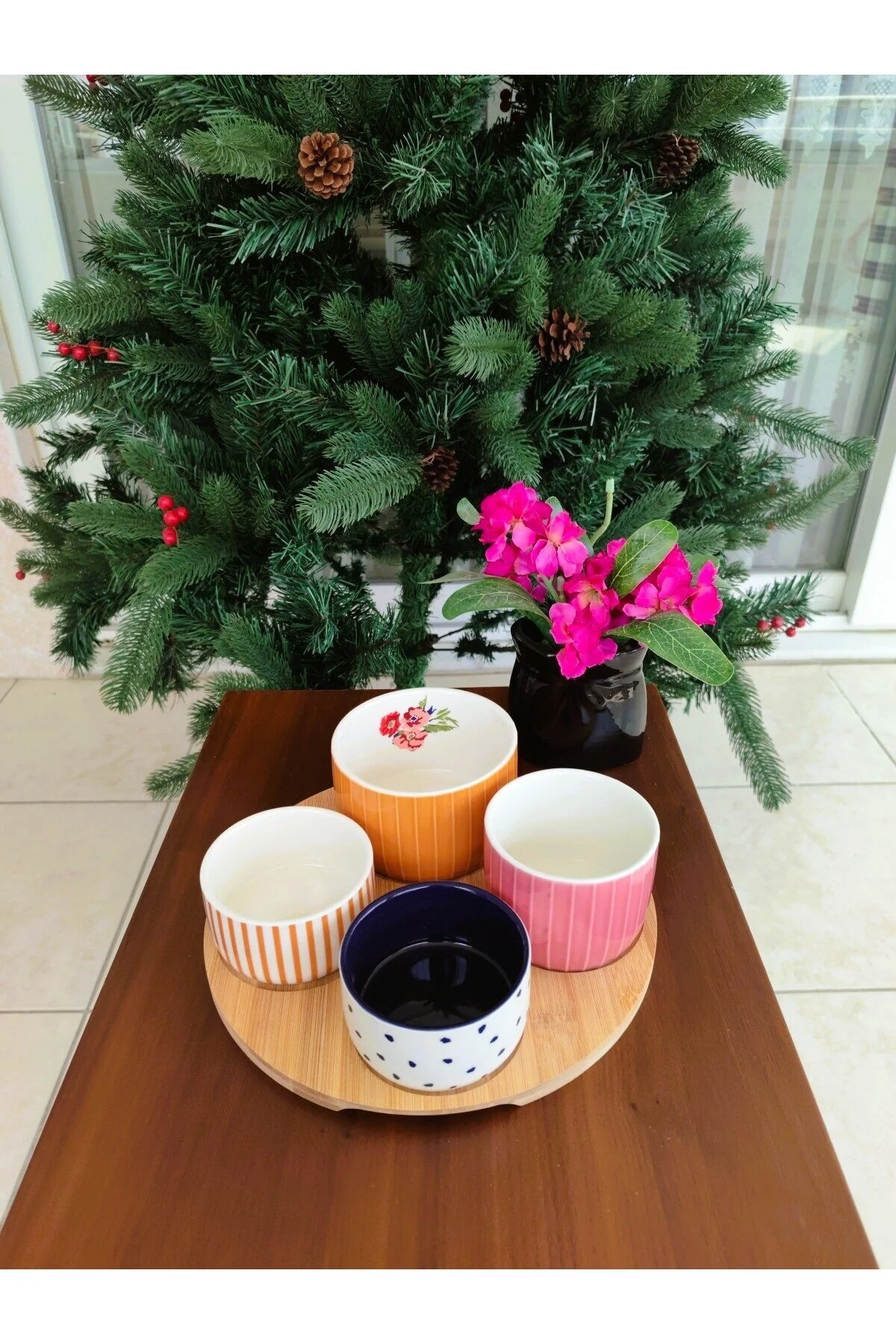 ست سرو GARDEN SERENITY STONEWARE 5 قطعه ارائه 25 سانتی متر رنگ English Home