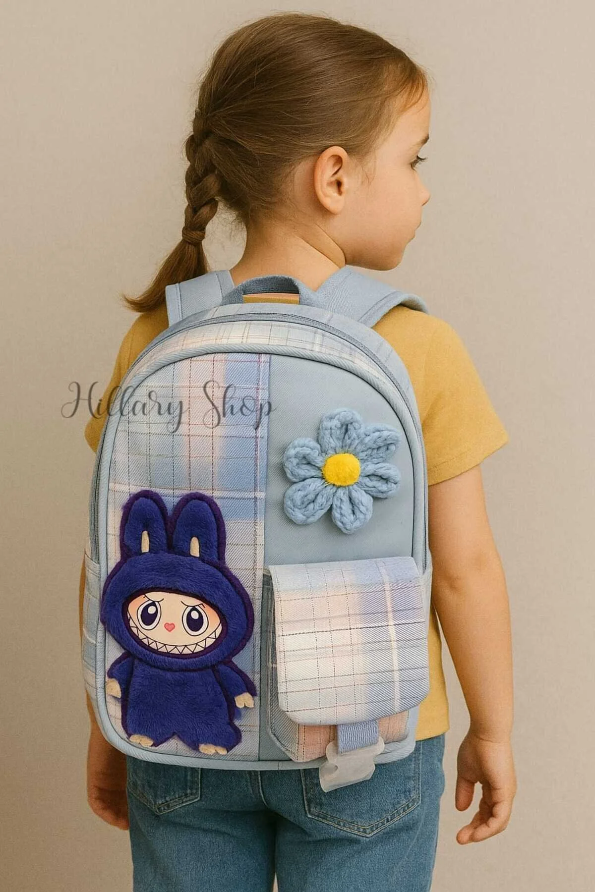کیف مدرسه دخترانه و بچگانه کوله پشتی شخصیت LABUBU GIRL HİLLARY