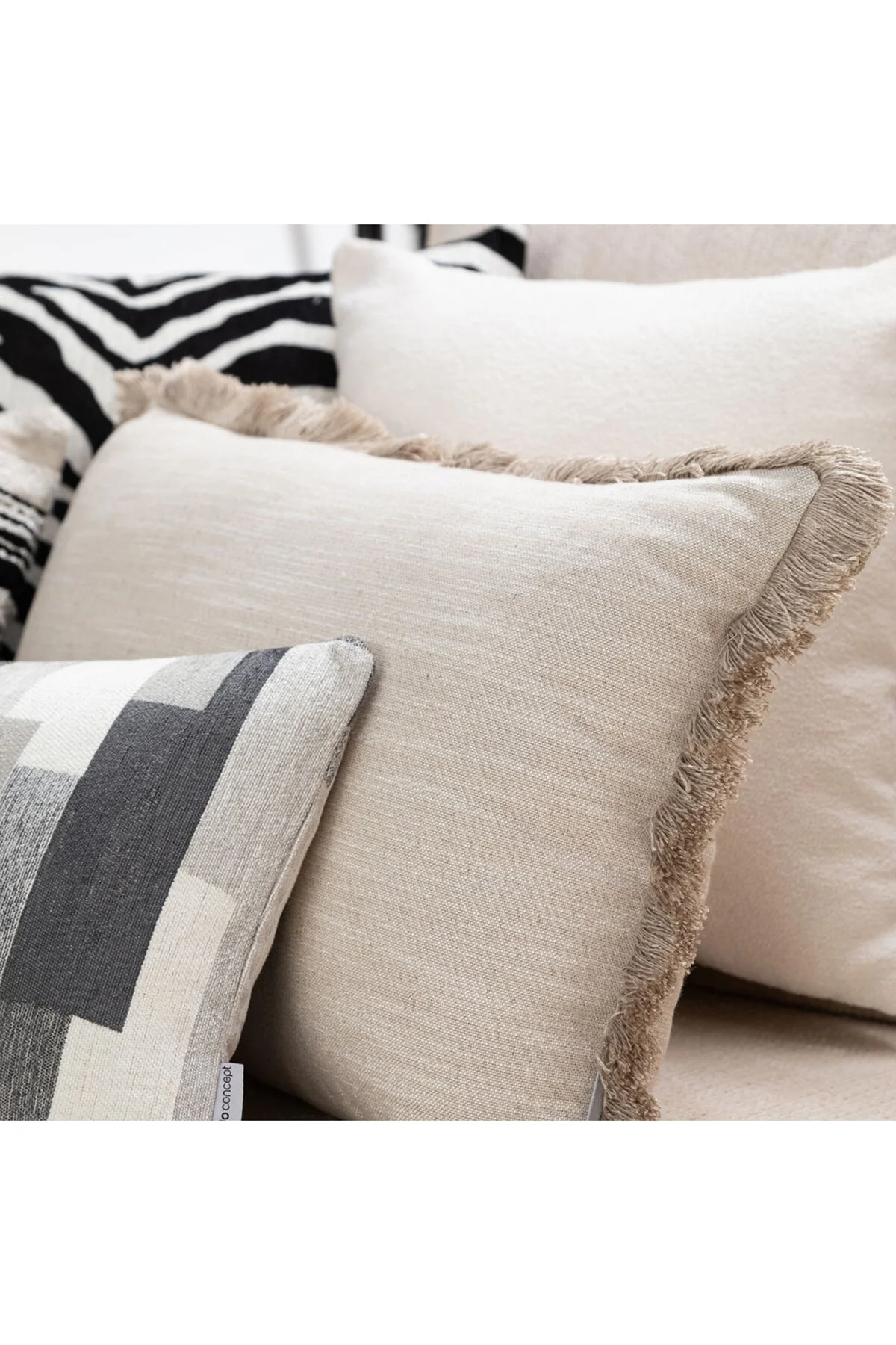 کوسن و کاور ALBA PILLOW EKRU ECRU 40X60 Mudo Concept