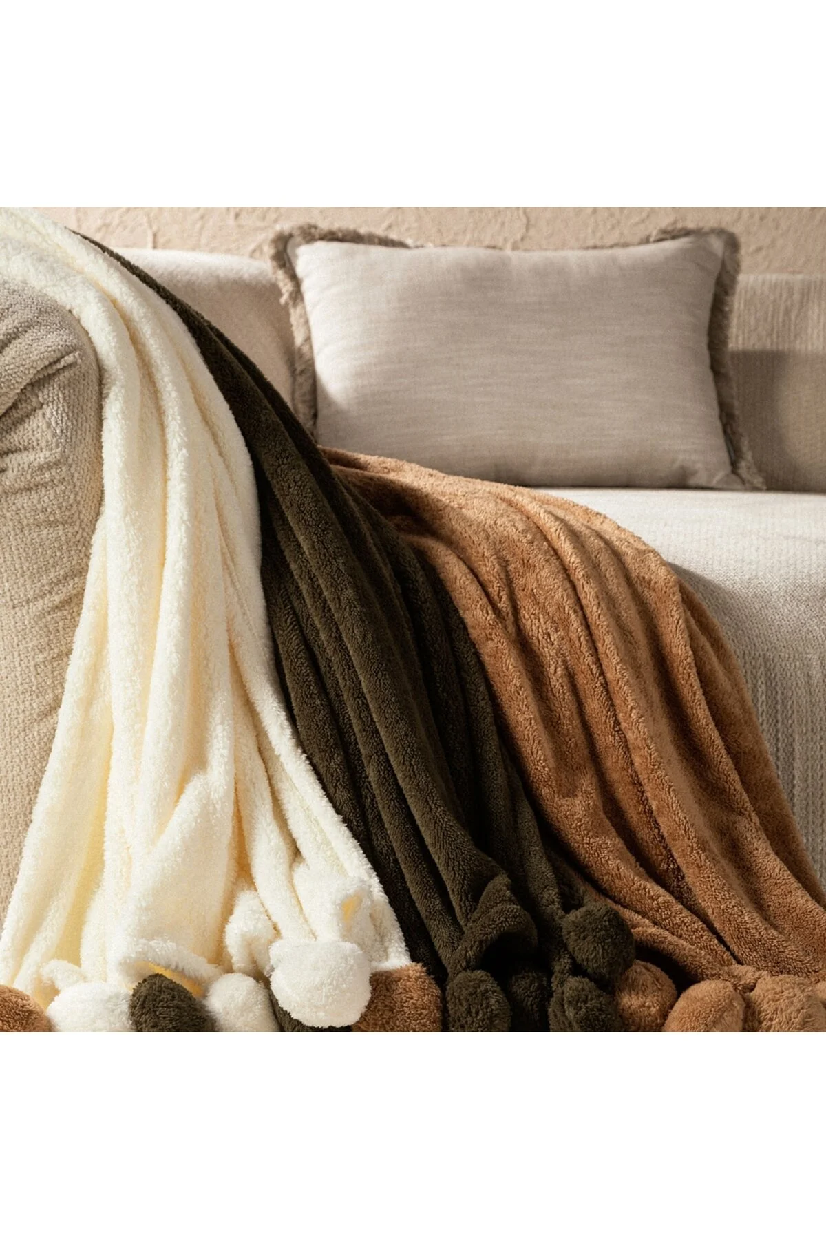 کوسن و کاور ALBA PILLOW EKRU ECRU 40X60 Mudo Concept
