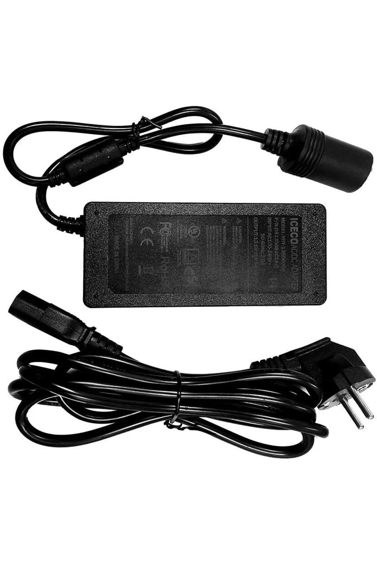 یخچال خودرو YCD80W 220VOLT 12VOLT 6AH آداپتور مبدل ICECO