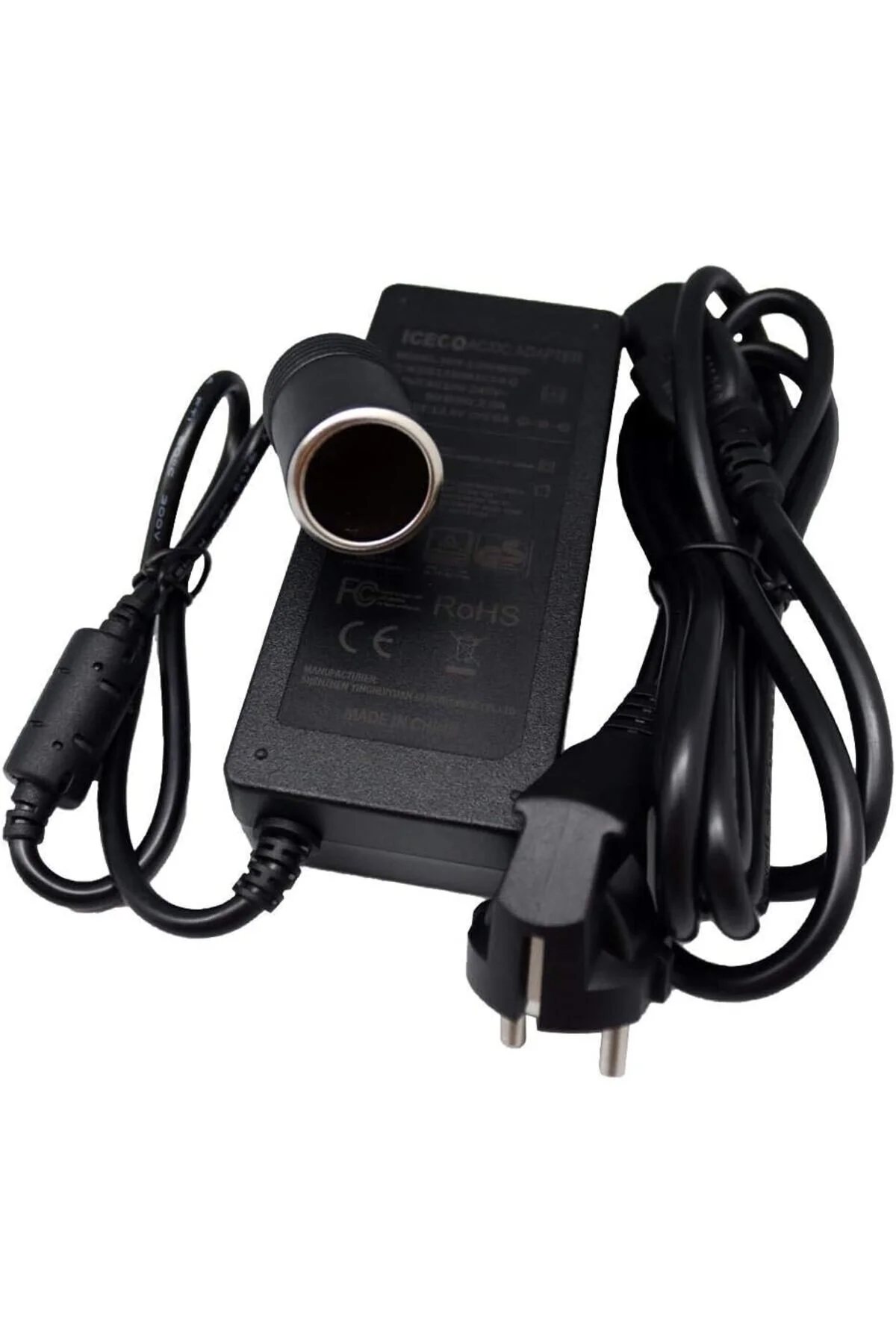 یخچال خودرو YCD80W 220VOLT 12VOLT 6AH آداپتور مبدل ICECO