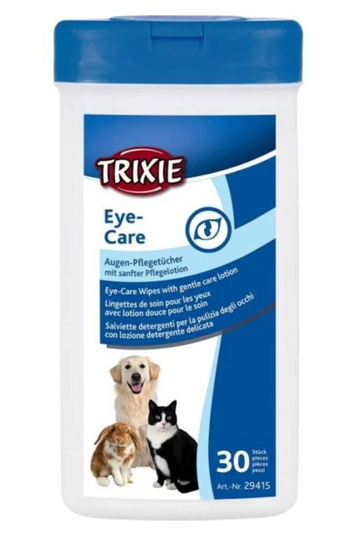تشویقی گربه پاکسازی چشم مرطوب 30 قطعه Trixie
