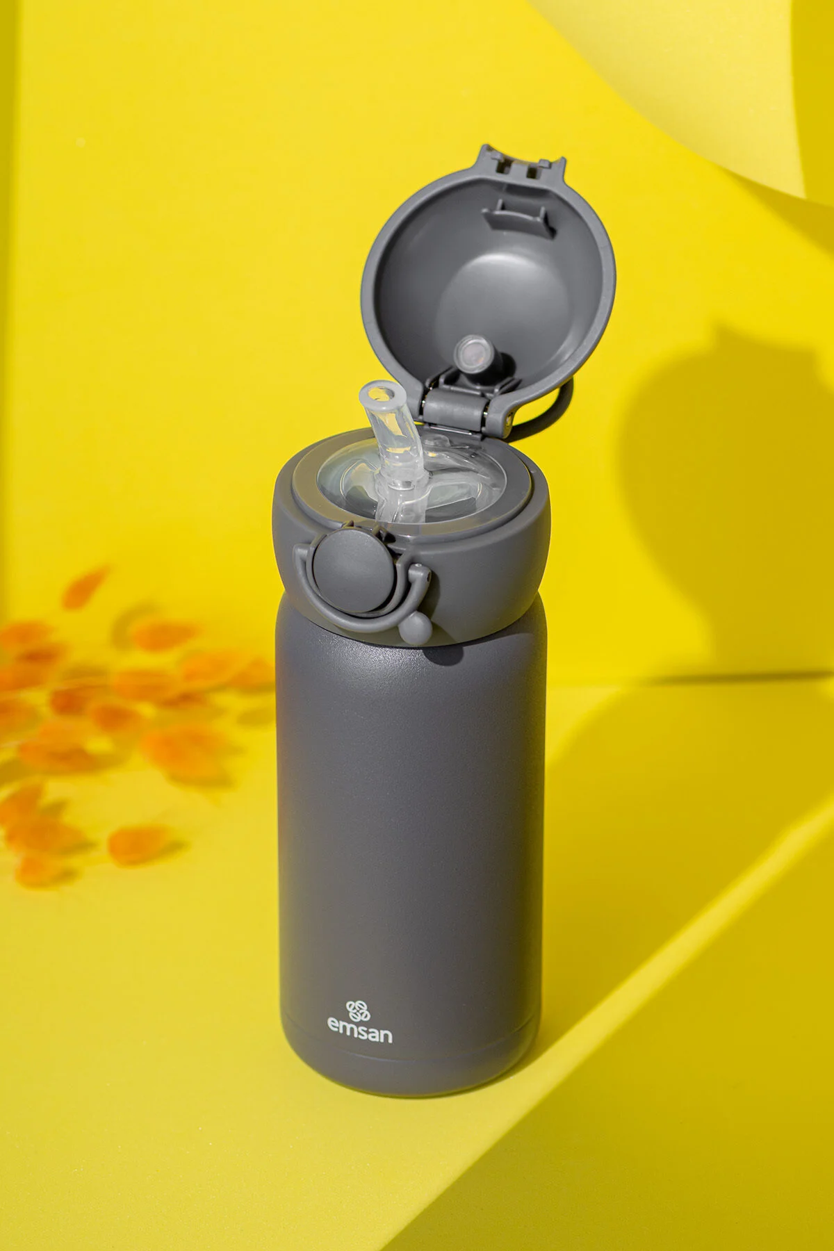 فلاسک تری ترموس گری 350 میل اورجینال Emsan