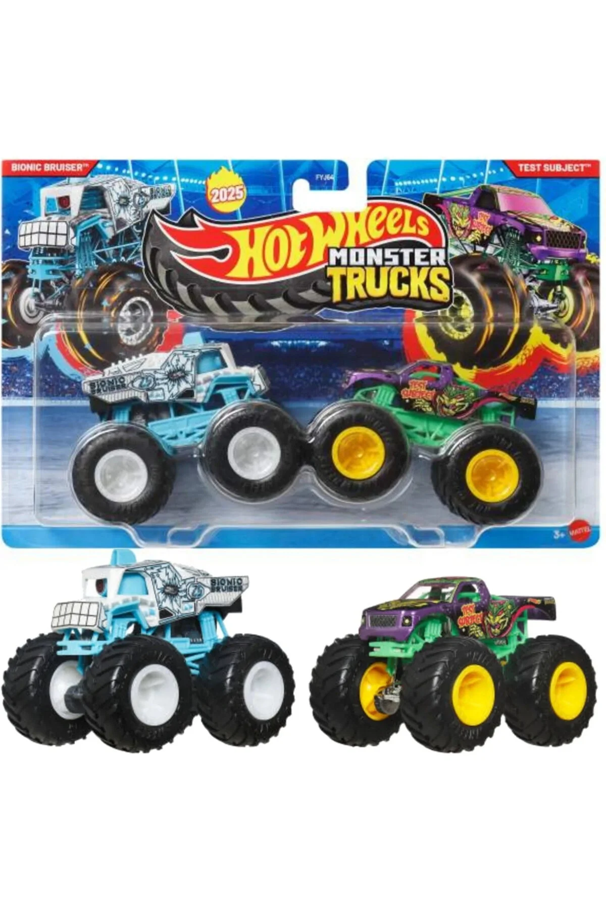 ماشین اسباب بازی کامیون های هیولا HOT WHEELS به شدت اتومبیل سقوط می کنند 1:64 JCC 68 هات ویلز اورجینال HOT WHEELS