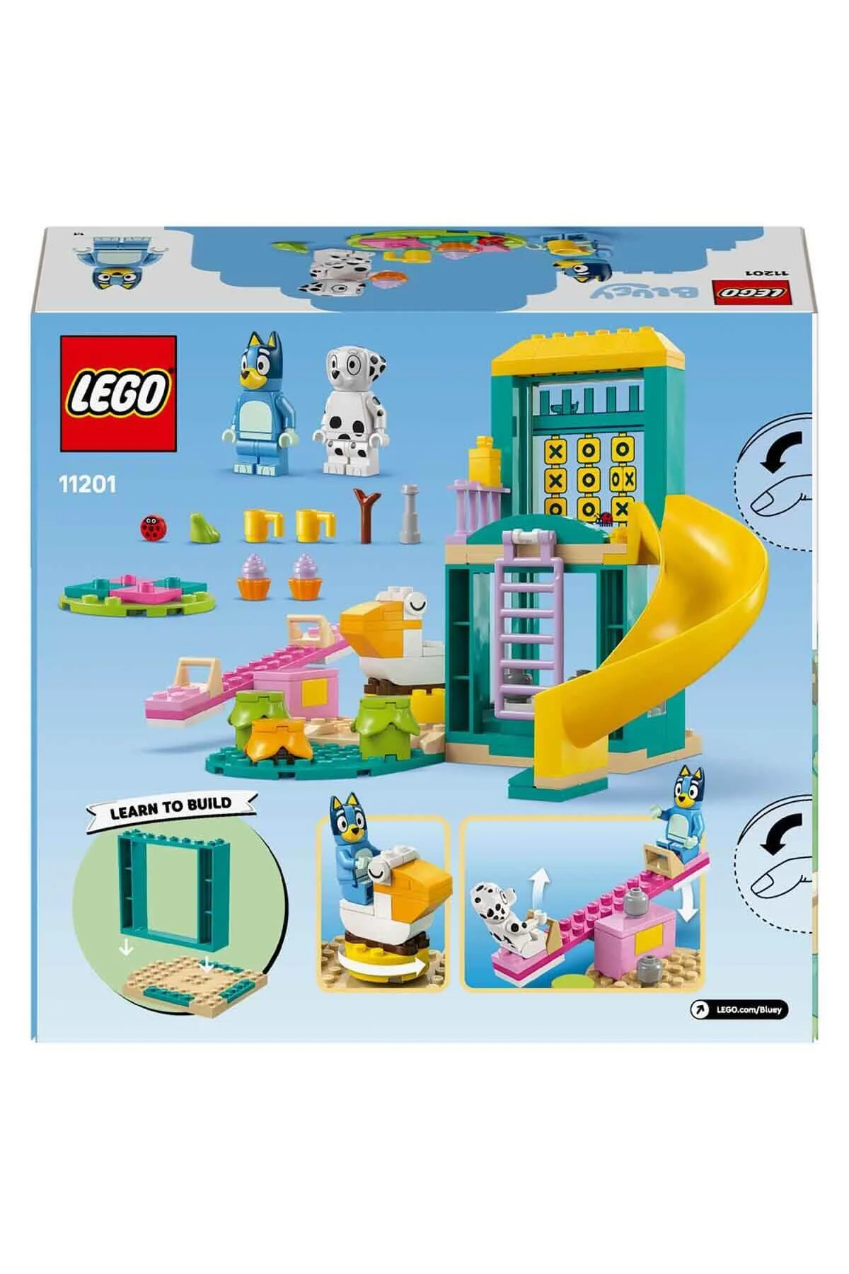 لگو و اسباب بازی های ساخت محور دخترانه پسرانه بچگانه BLUEY: زمین با BLUEY CHLOE FUN 11201 ایجاد برای کودکان بالای سن بیشتر LEGO