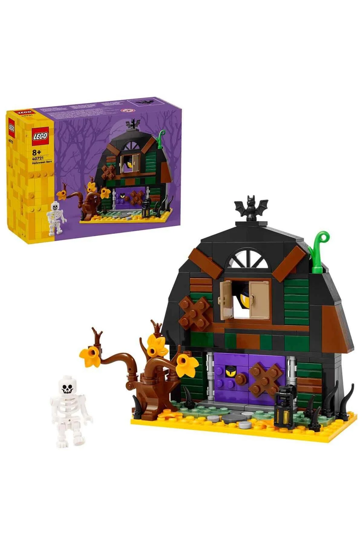 لگو و اسباب بازی های ساخت محور HALLOWEEN BARN 40721 – با مینی فیگور اسکلت برای کودکان 8 سال به بالا از ترکیه LEGO