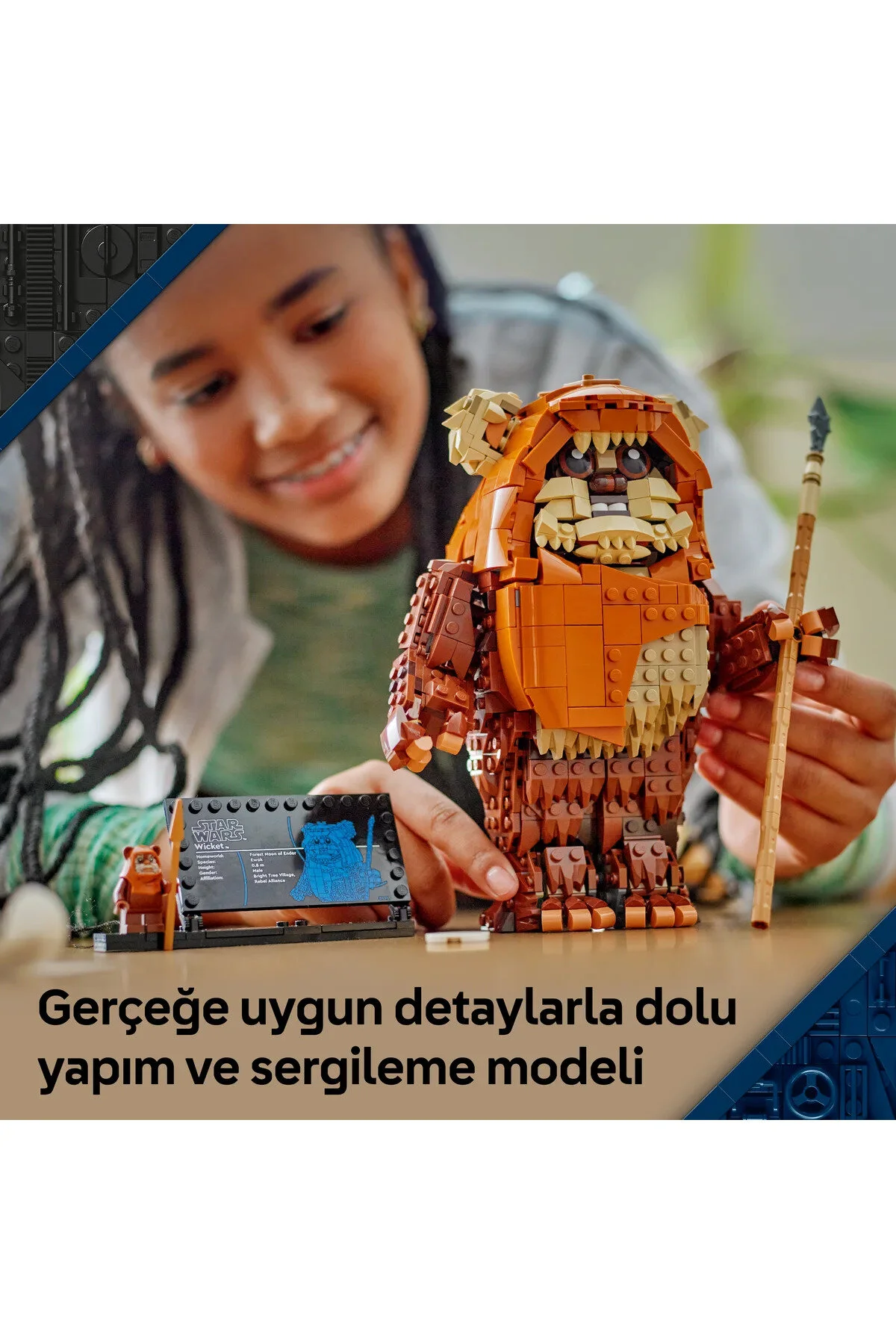لگو و اسباب بازی های ساخت محور STAR WARS: RETURN OF THE JEDI EWOK WICKE 75430 مجموعه ساختمانی مدل برای کودکان بالای 12 سال 1010 قطعه از ترکیه LEGO