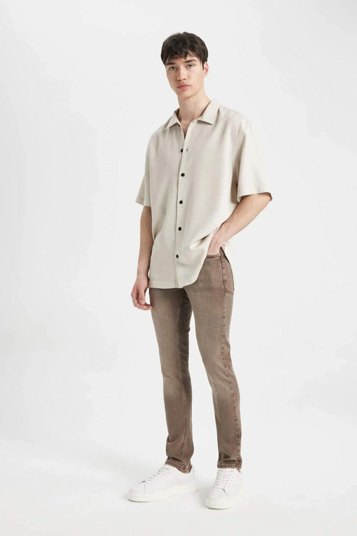 شلوار جین چند رنگ مردانه SLIM FIT باریک قالب کمر Defacto
