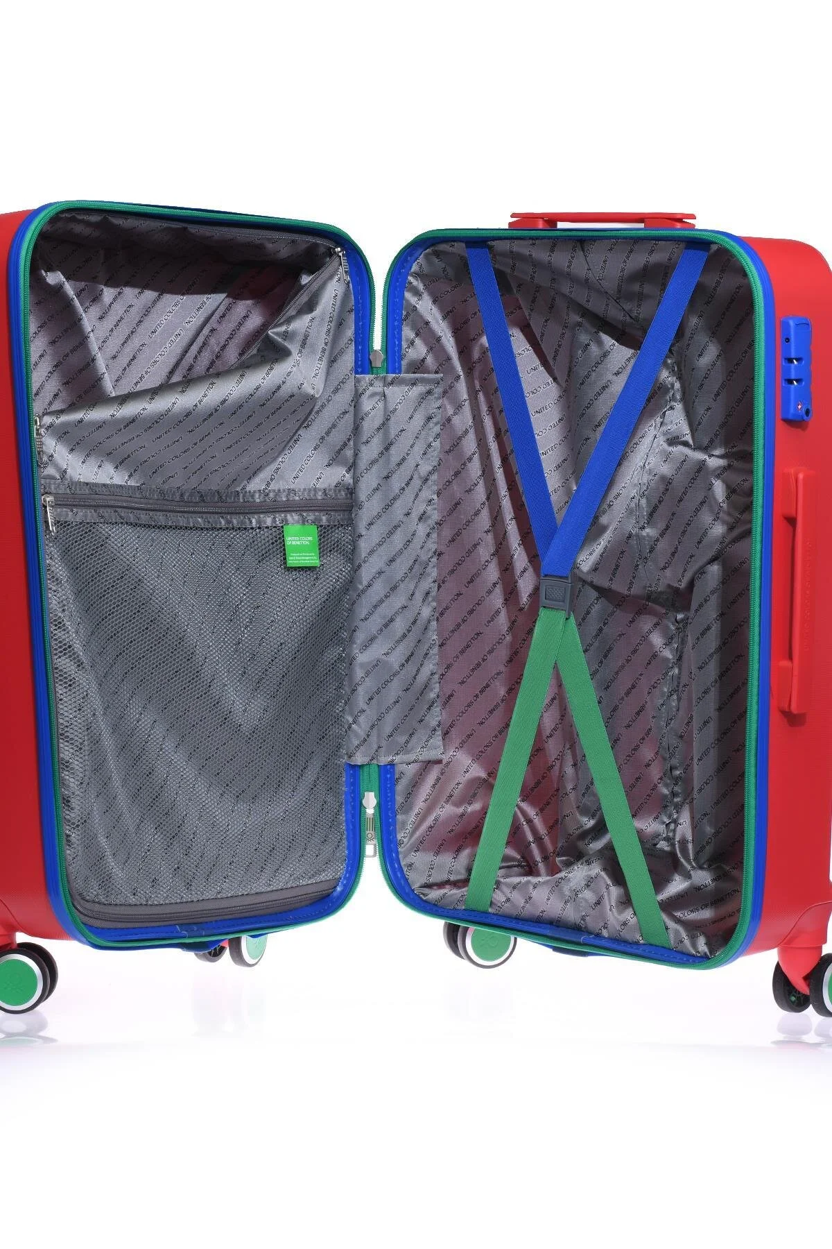 چمدان و ساک قرمز مردانه زنانه ست 14BNT600 یونیسکس 3 United Colors of Benetton