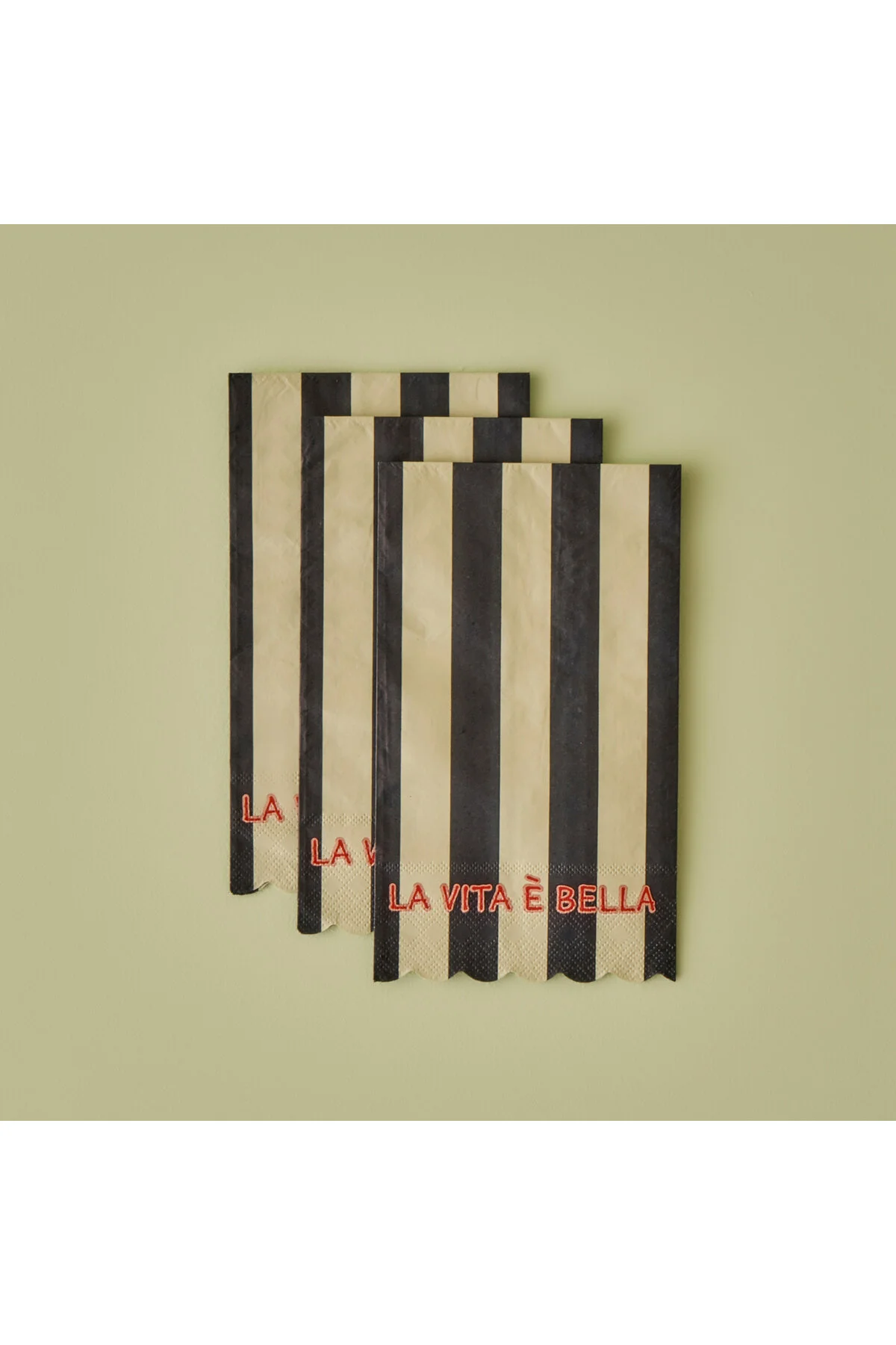 دستمال سفره خط 100 کاغذی آبی 33X39 سانتی متر Bella Maison