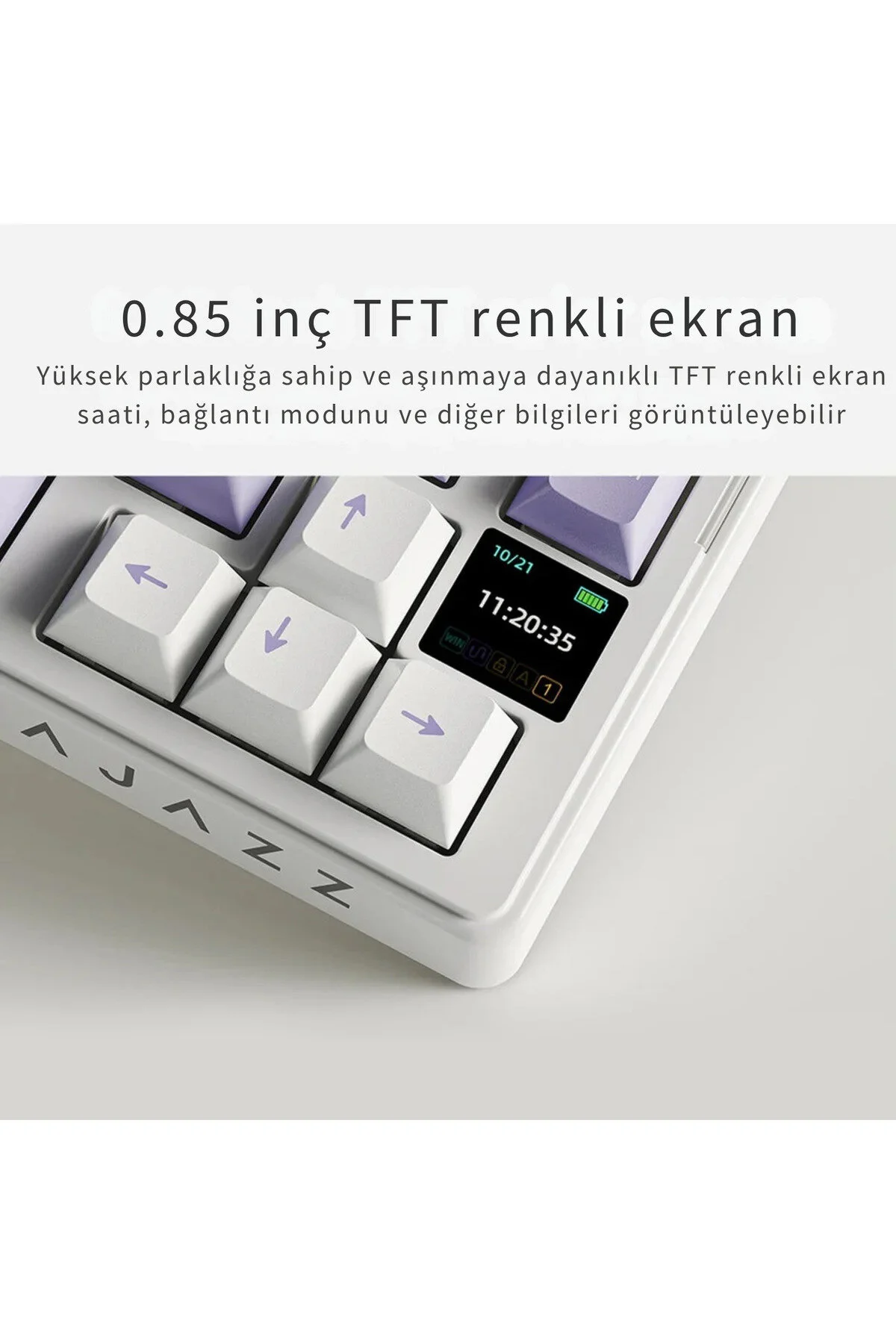 کیبورد مخصوص بازی BT5.1 2. USB DYNAMIC RGB BLUE Ajazz