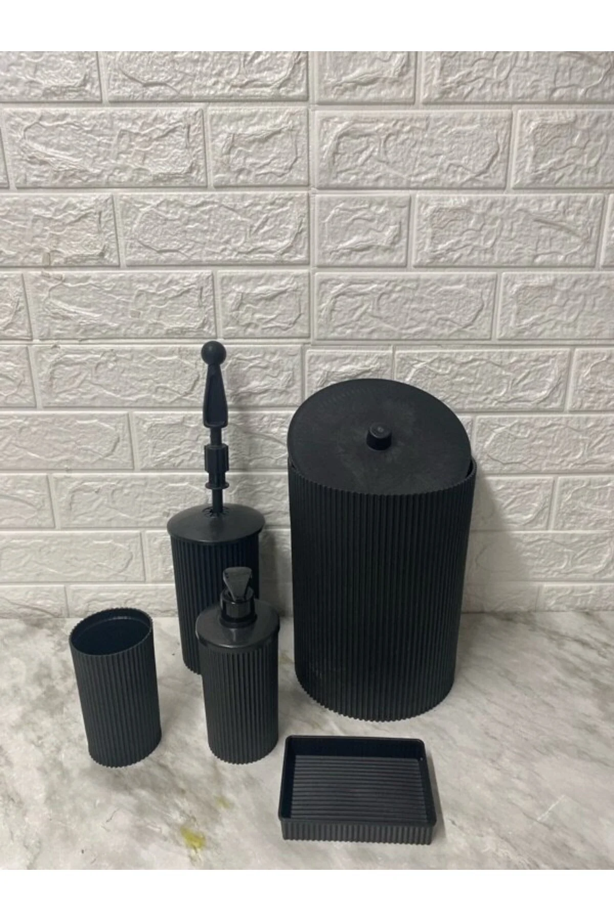 ست حمام 5 قطعه الماس اورجینال LİLA HOME