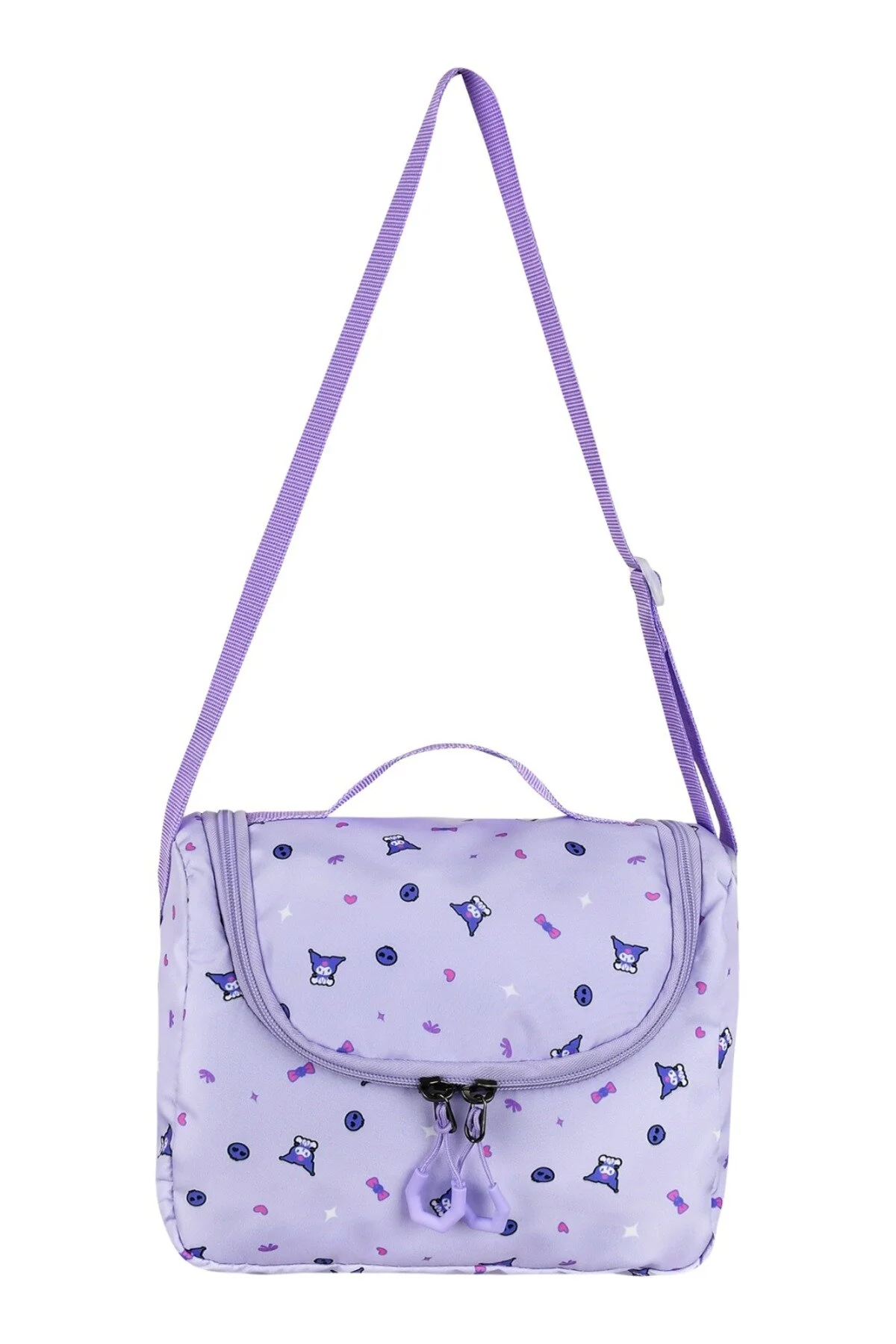 کیف مدرسه دخترانه و پسرانه بچگانه KIDSBAG KUROMI 3 کیسه ویژه مجموعه کوله پشتی تغذیه مداد مهد کودک کودکان دبستانی MGEStore