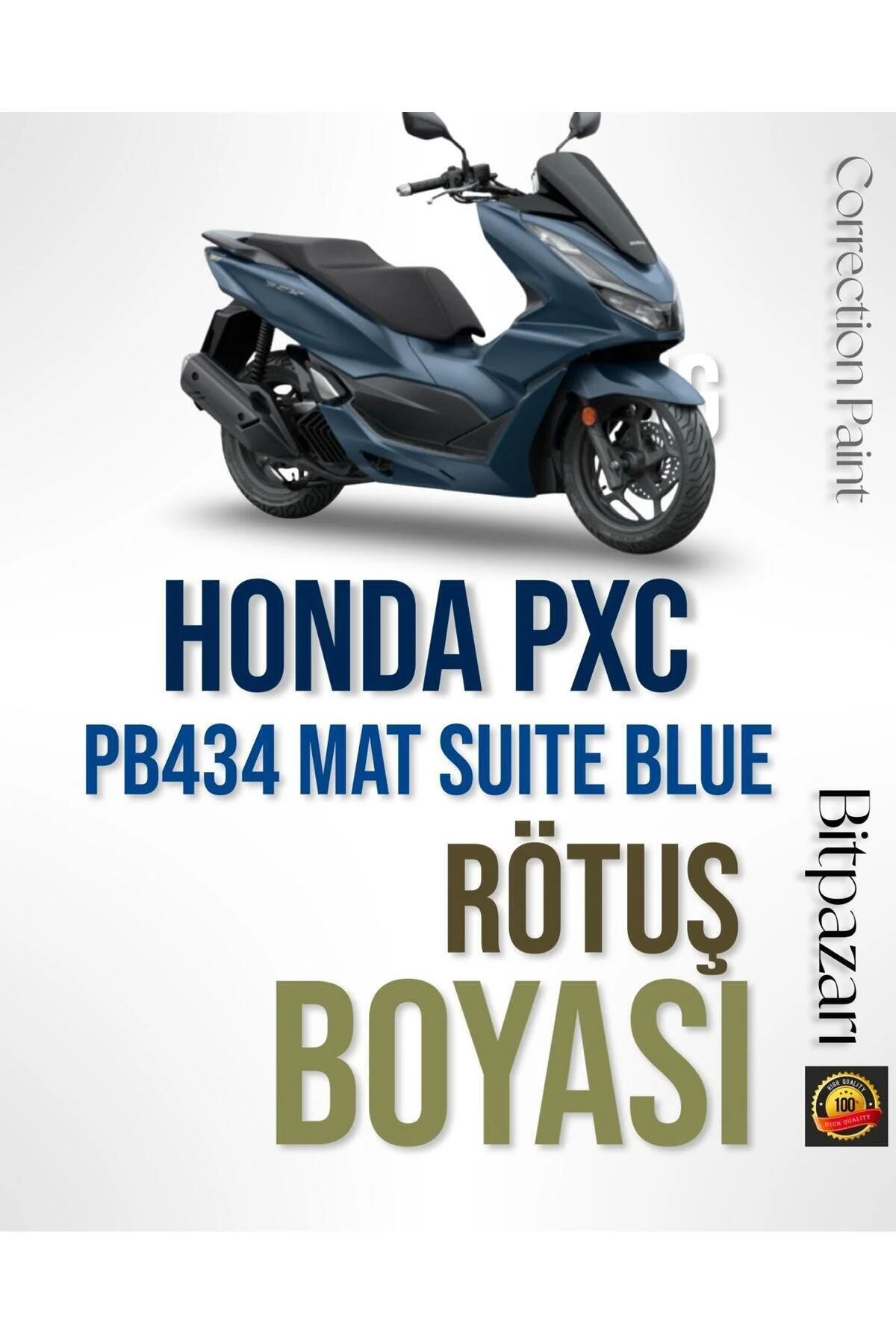 مداد روتوش و علامت گذاری HONDA FORZA PCX DIO PB434 M کت شلوار مات آبی فلزی نقاشی حرفه ای حذف خراش 20ML. Flea Market