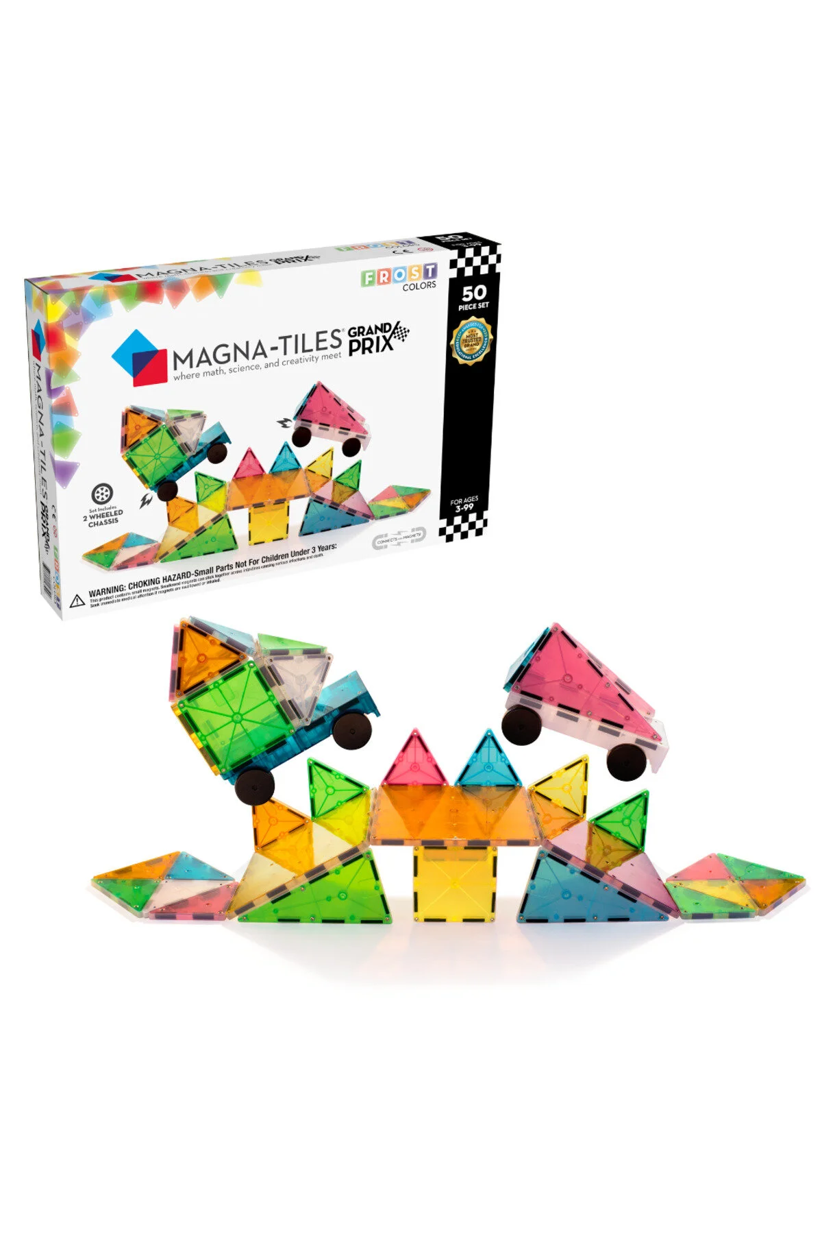 لگو و اسباب بازی های ساخت محور MAGNA TILES® GRAND PRIX 50 قطعه Magna Tiles