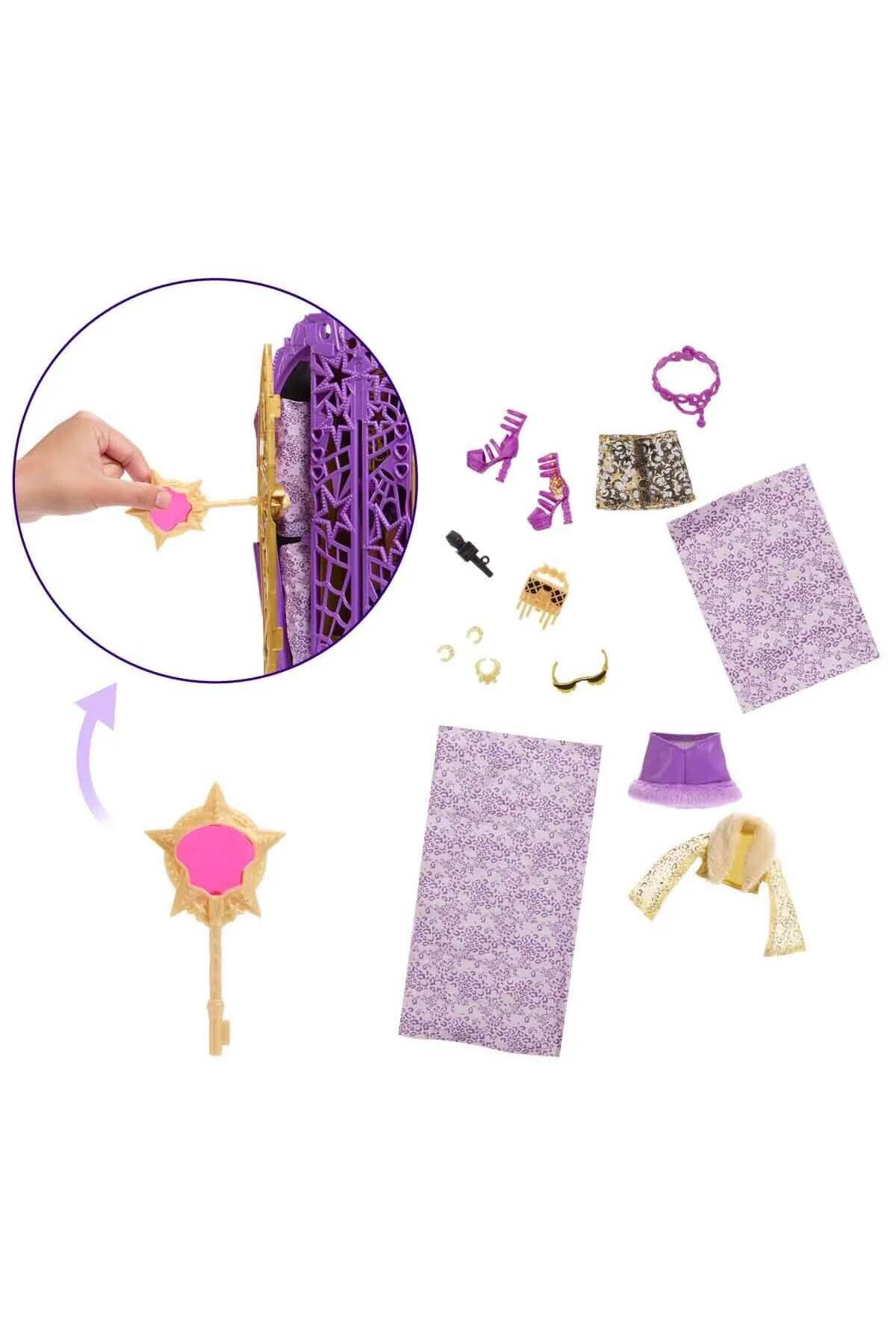 عروسک های مدل بازی دوستان اسرارآمیز مجموعه S6 JBG79 CLAWDEEN WOLF JBG80 MONSTER HIGH