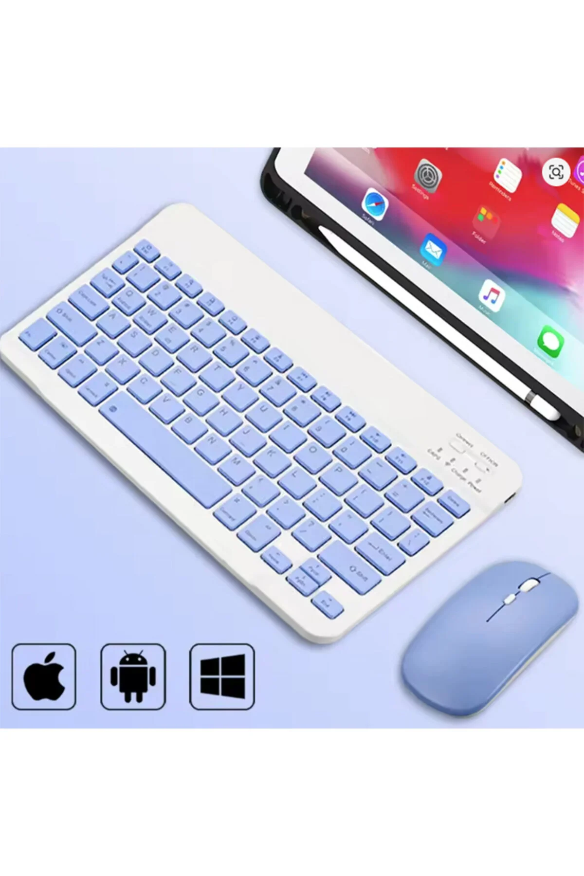 کاور تبلت قاب سازگار SAMSUNG GALAXY S9 FE PLUS 12.4 اینچی با پایه قلم لمسی و موس صفحه کلید Yesnıce