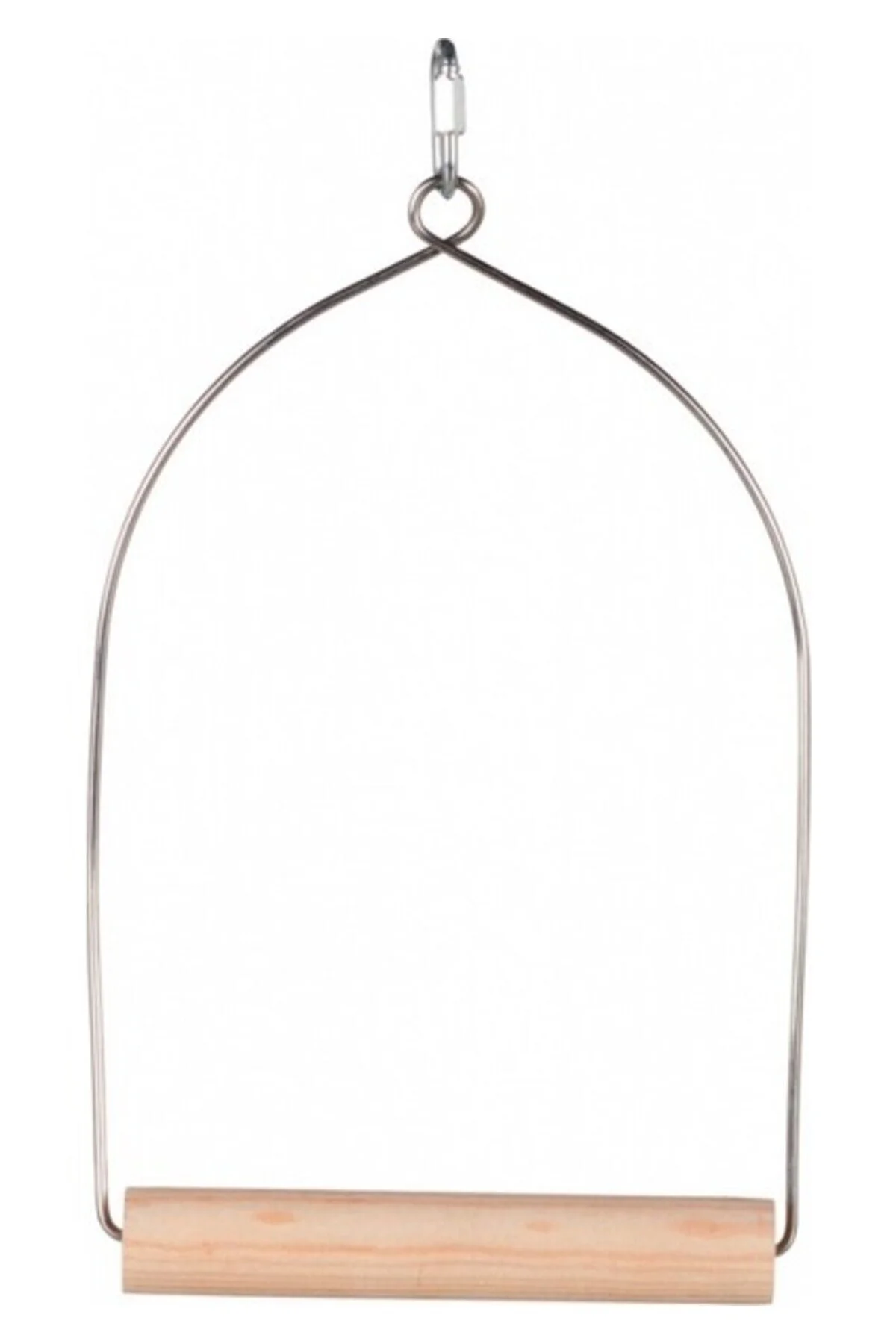 نی نشیمن پرنده آویز فلزی چوبی 15X27CM Trixie
