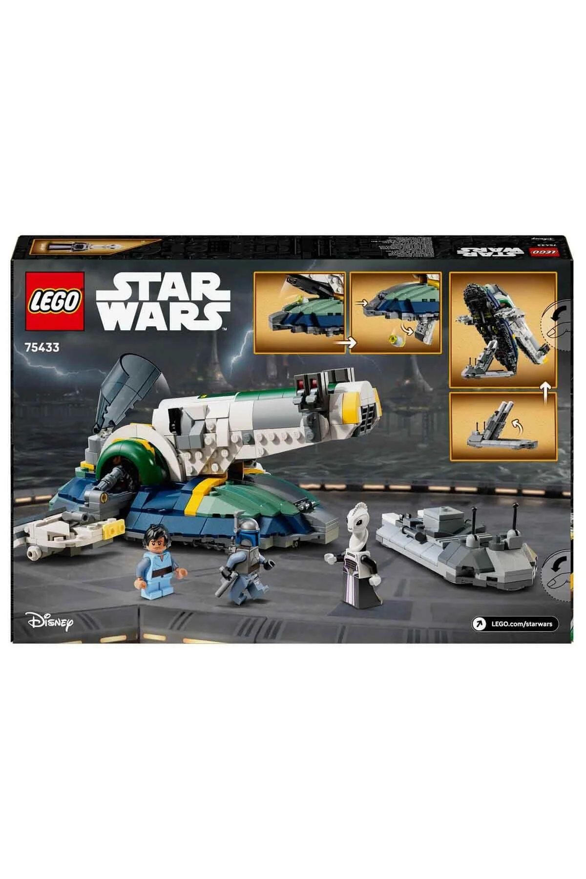 لگو و اسباب بازی های ساخت محور دخترانه پسرانه بچگانه جنگ ستارگان: حمله به کلون JANGO FETT'S STARSHIP 75433 کودکان 9 ساله بالاتر LEGO