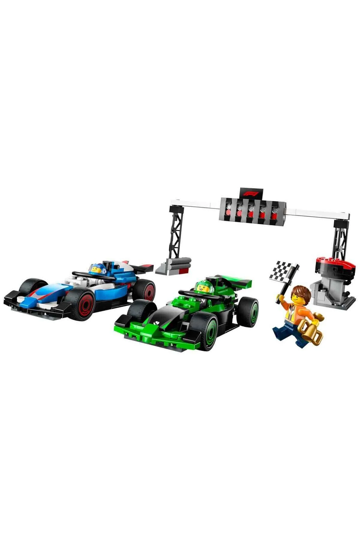 لگو و اسباب بازی های ساخت محور دخترانه پسرانه بچگانه CITY VCARB SAUBER RACE F1 GRIDI 60474 2 برای کودکان بیش از 6 سال بالاتر. LEGO