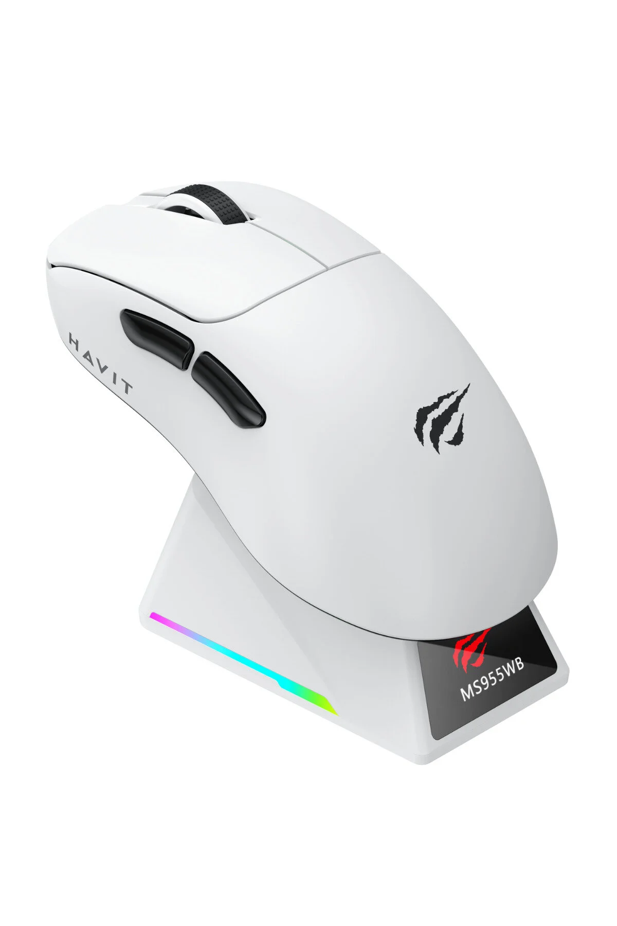 ماوس مخصوص بازی GAMENOTE MS955WB PAW3311 22.000 DPI RGB PLAYER MOUSE 2.4GHZ +بلوتوث +ایستگاه شارژ صفحه Havit