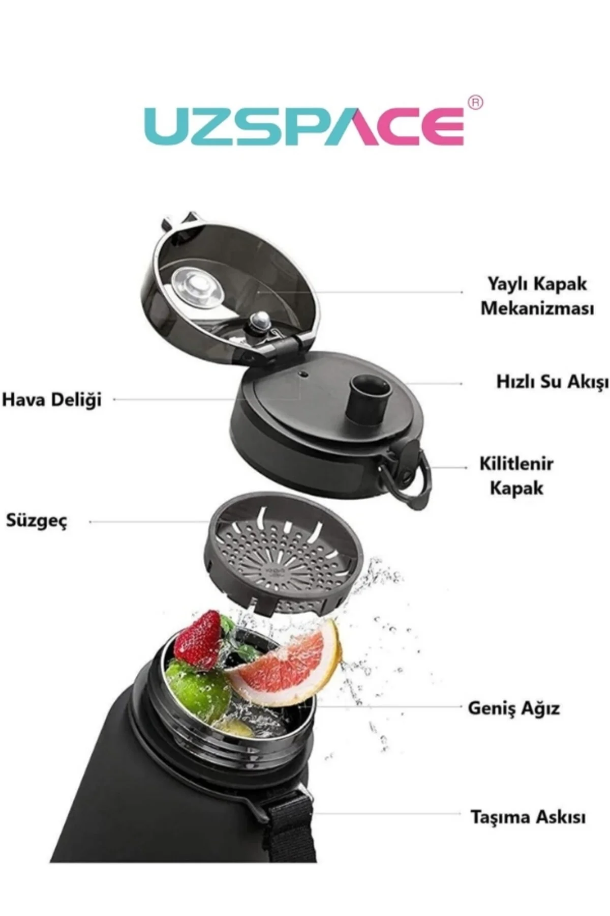 قمقمه و فلاسک UZSPACE TRICAN FATARA SULUK 800 میلی لیتر. Vagonlife