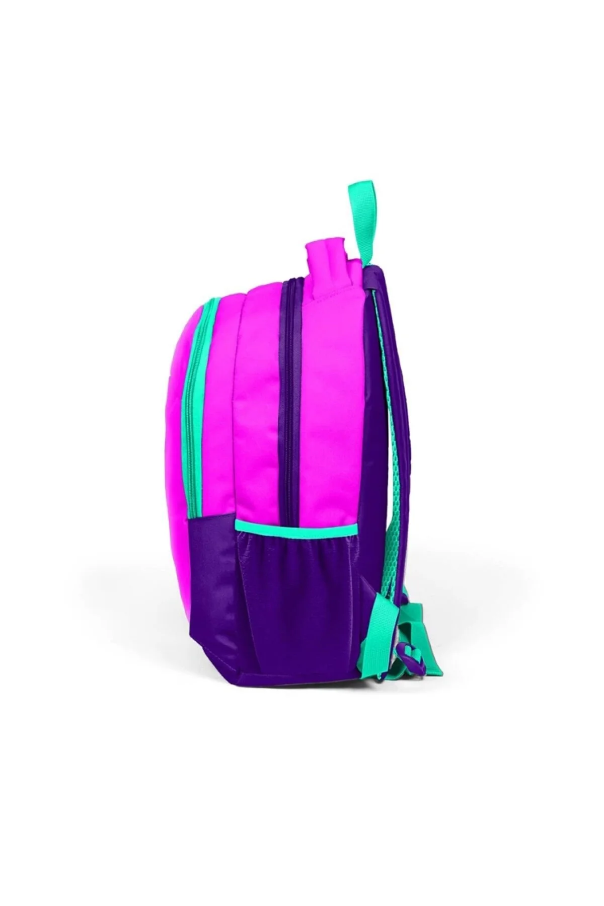کیف مدرسه کوله پشتی سه محفظه صورتی بنفش 14401 Coral High