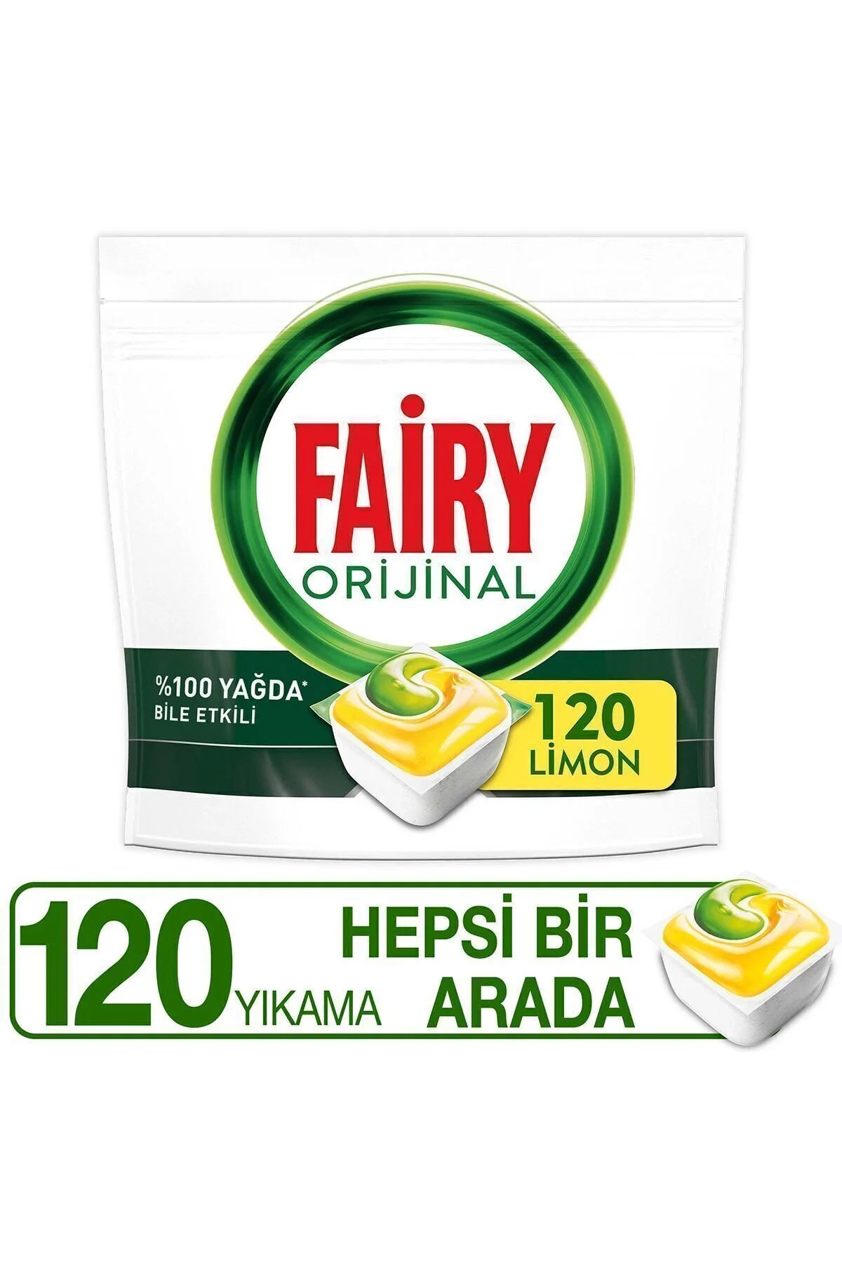 قرص و پودر ماشین ظرفشویی همه در یک 60 شوینده شستشو X2 Fairy