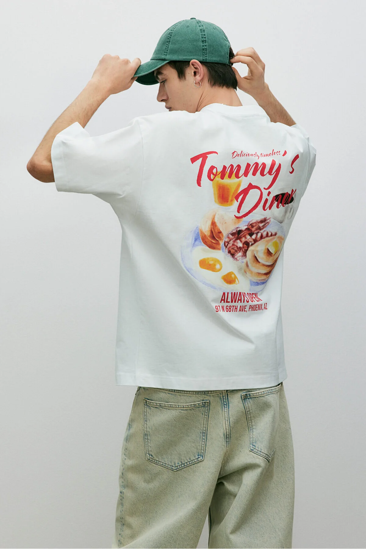 تی شرت مردانه T SHIRT چاپ شده اورجینال H&M