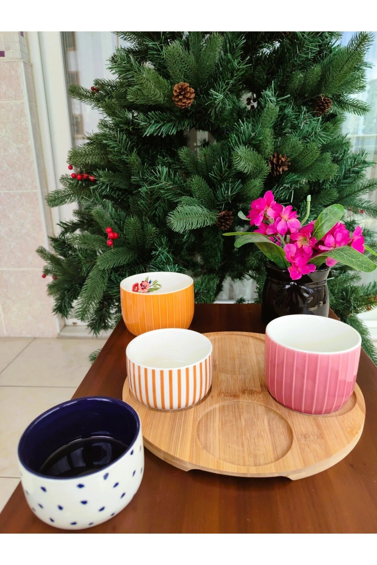 ست سرو GARDEN SERENITY STONEWARE 5 قطعه ارائه 25 سانتی متر رنگ English Home