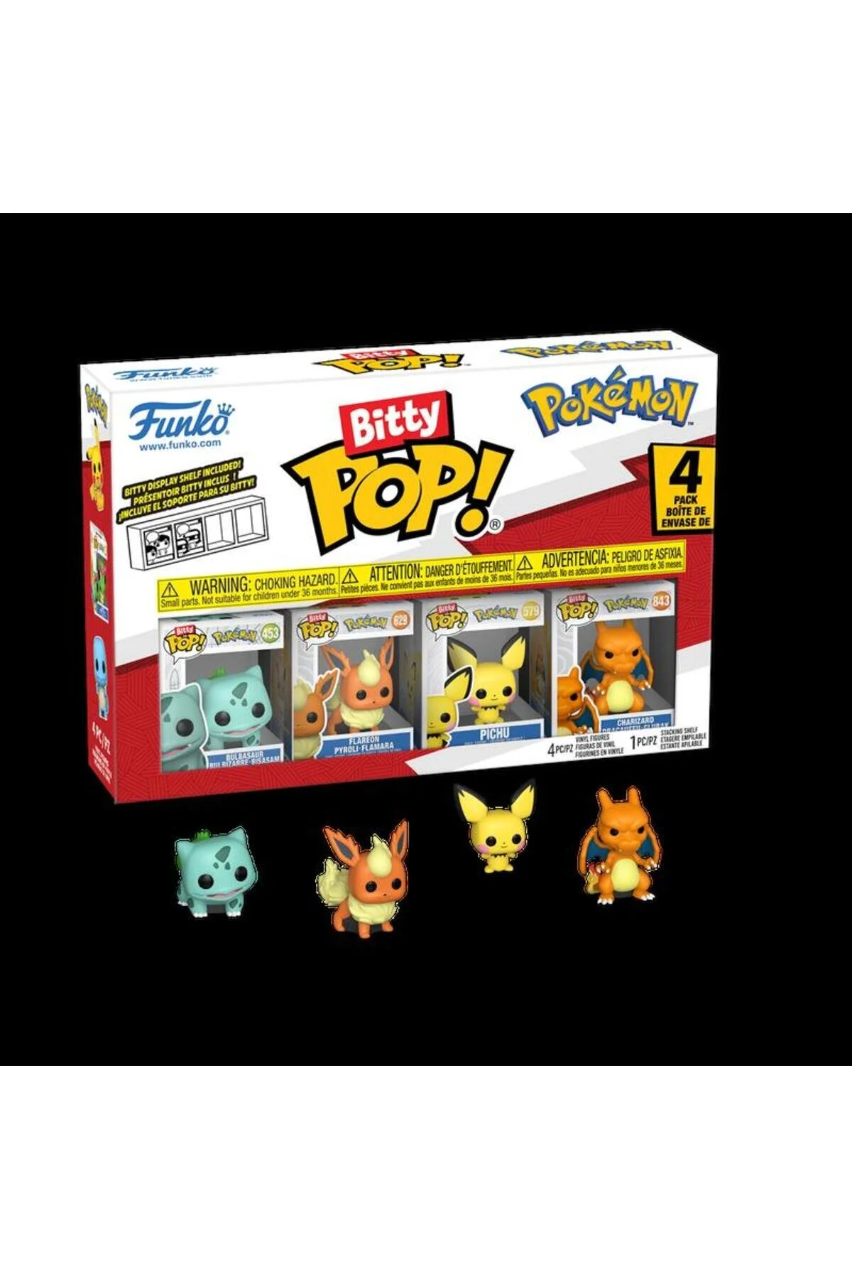 فیگور بیتی پاپ! بسته پوکمون 4 ارتفاع شکل 2.25 سانتی متر از ترکیه Funko